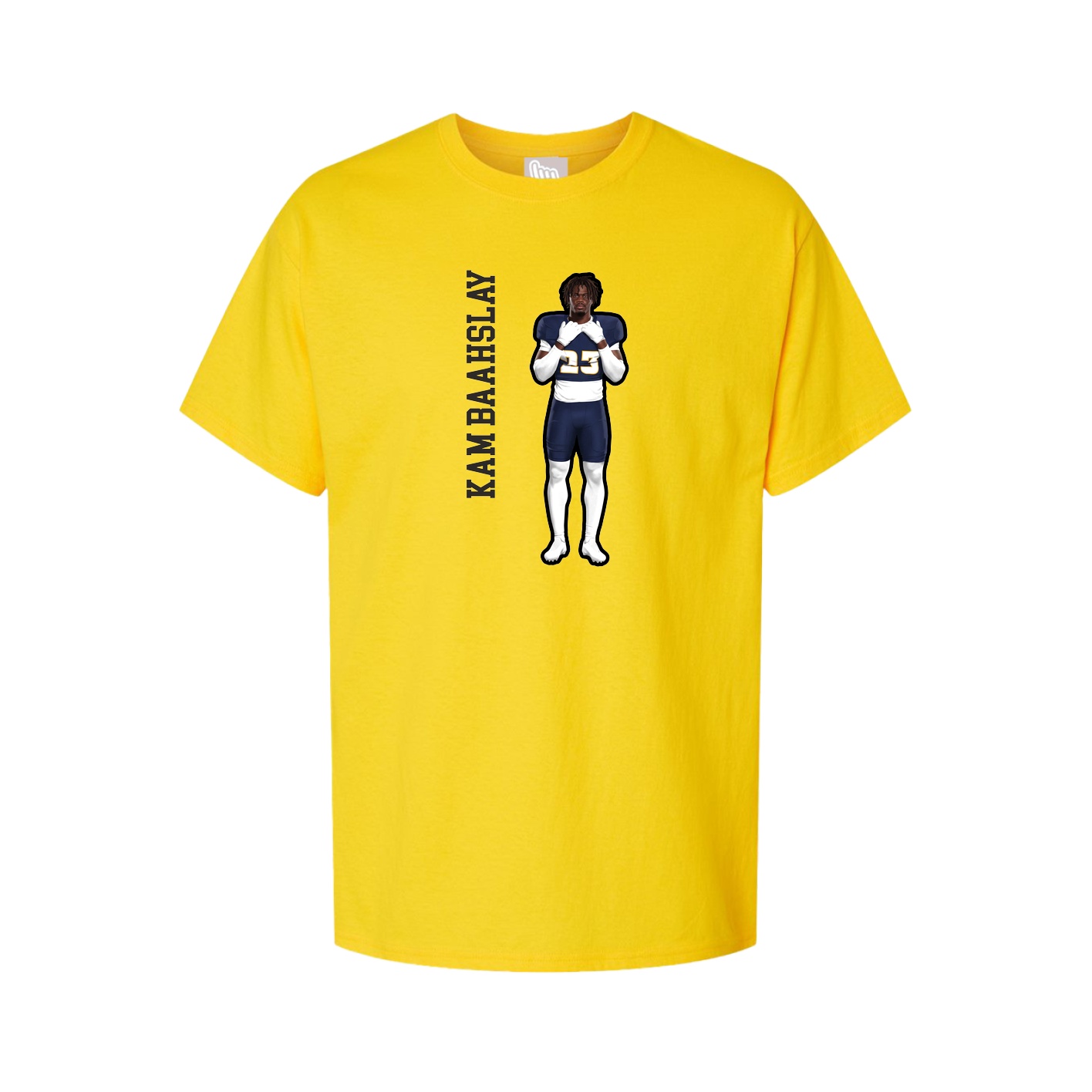 Tee — Name Vertical in Gold