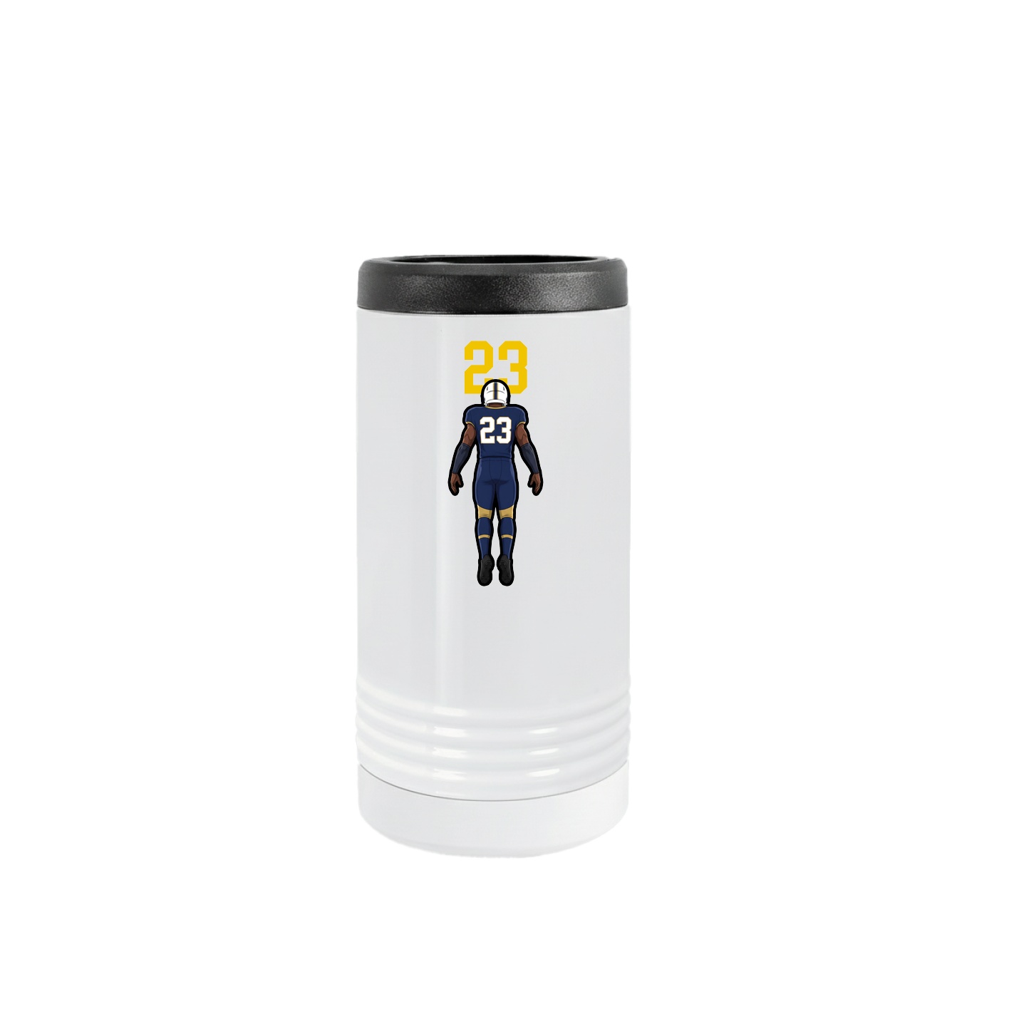 Slim Beverage Holder — Number Top in White