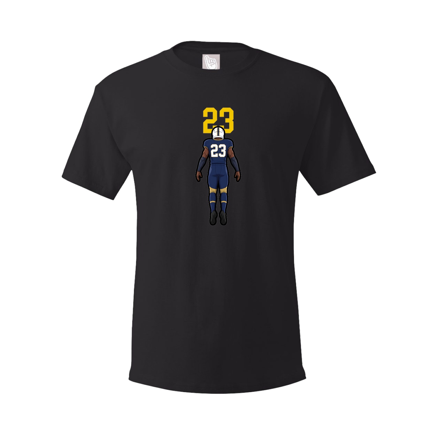 Youth Tee — Number Top in Black