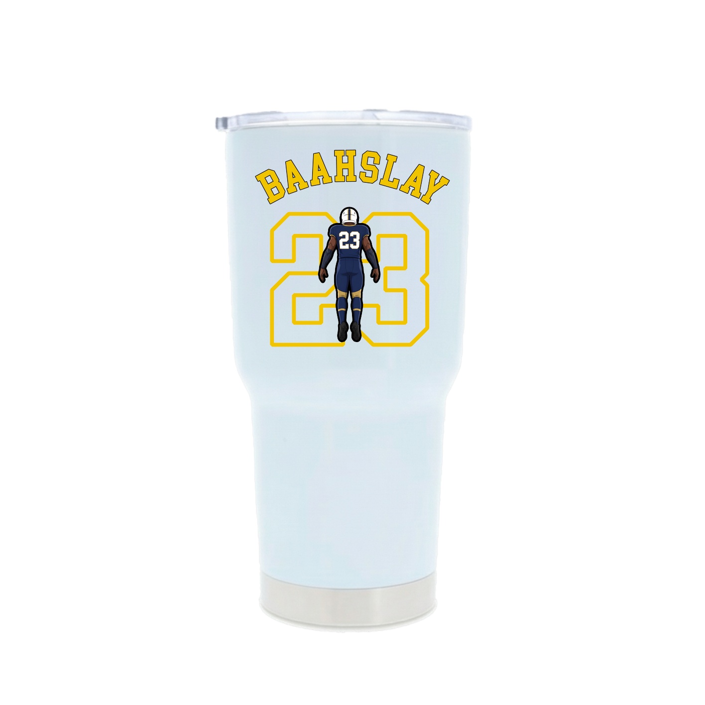 30oz Stainless Steel Tumbler — Shirsey Arch in White