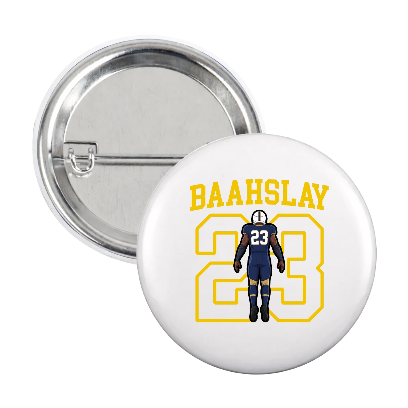 Game Day Button — Shirsey in White