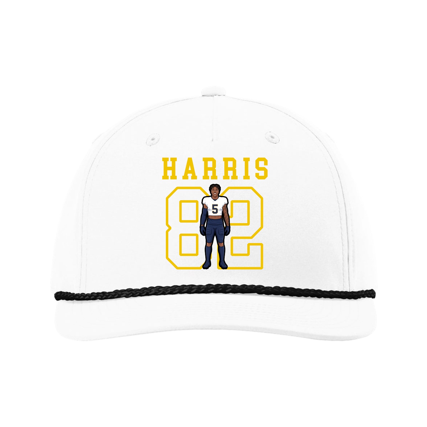 Five-Panel Classic Rope Cap — Shirsey in White