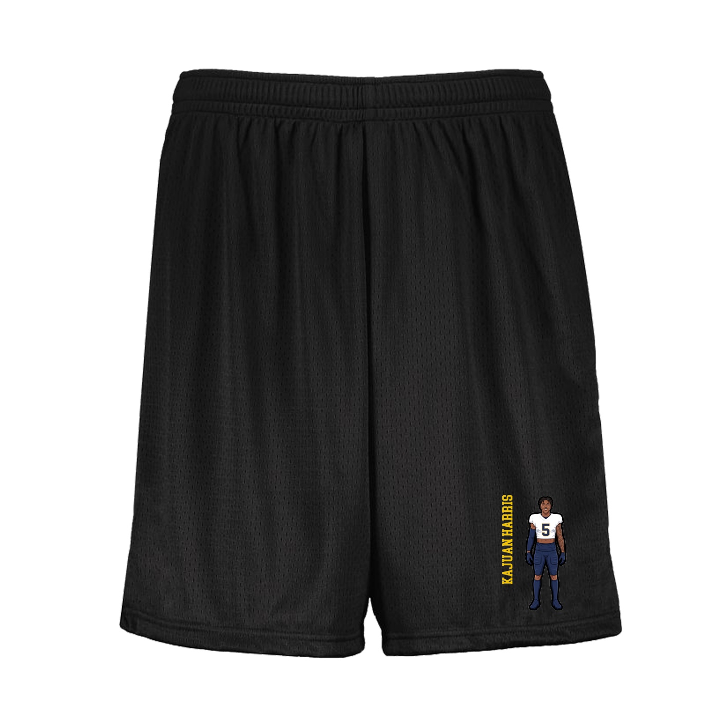 Shorts — Name Vertical in Black