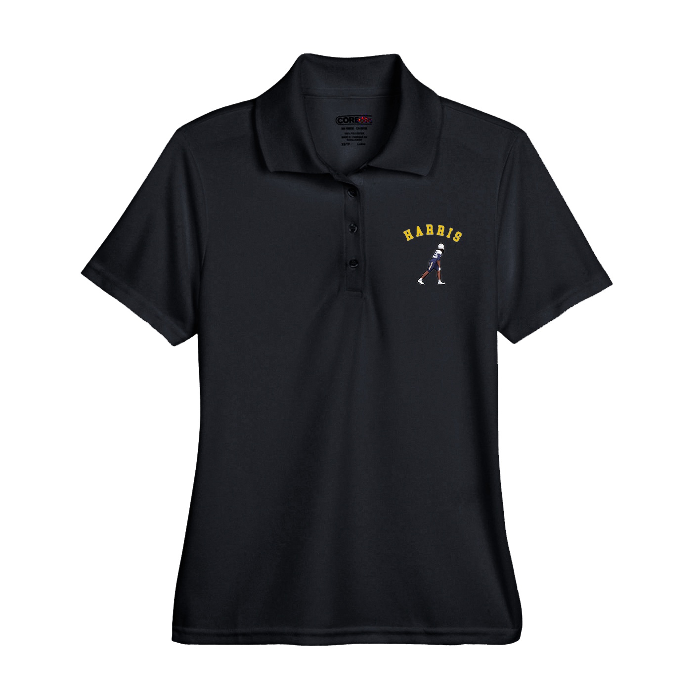 Womens Performance Polo — Shirsey Arch in Black