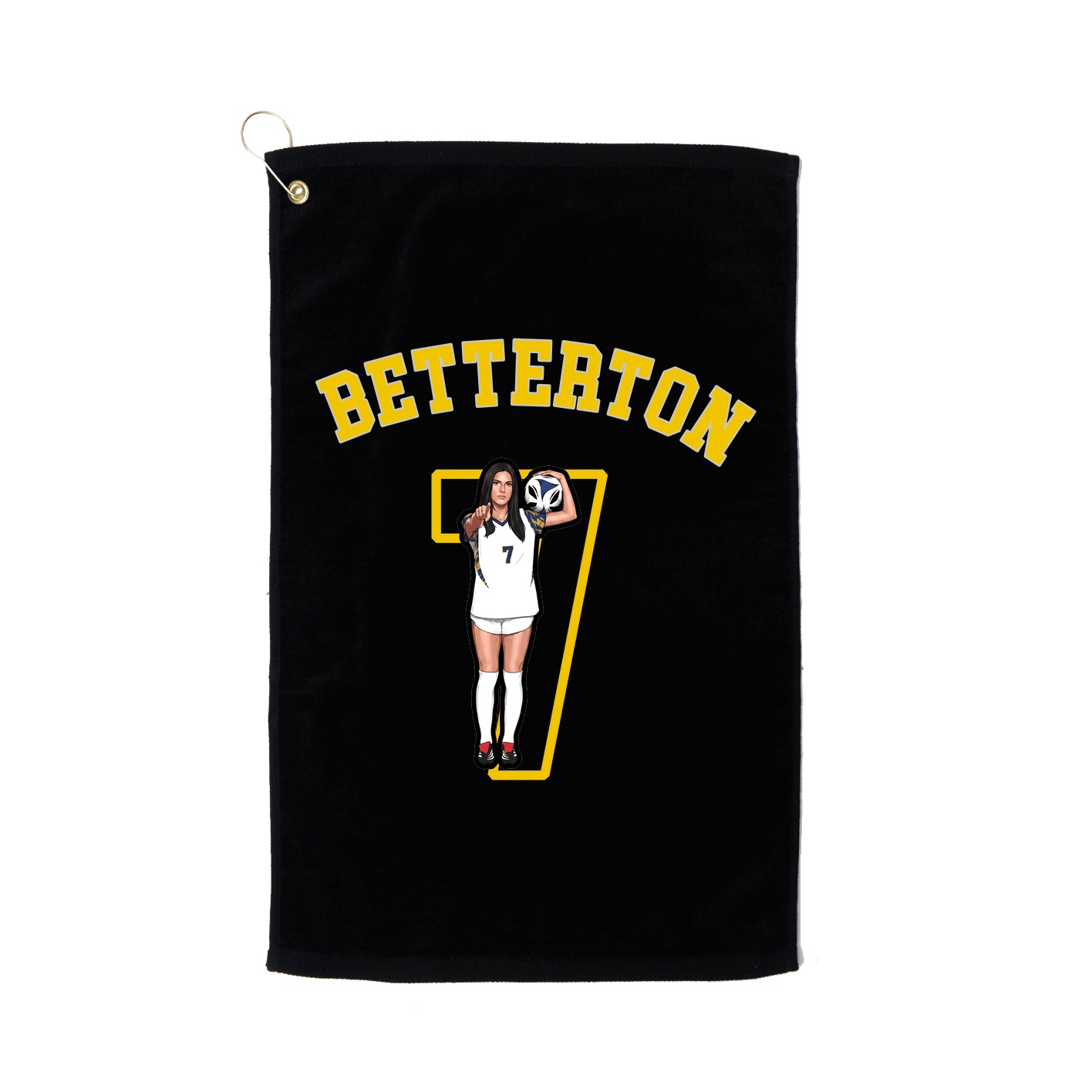 Golf Towel — Shirsey Arch in Black