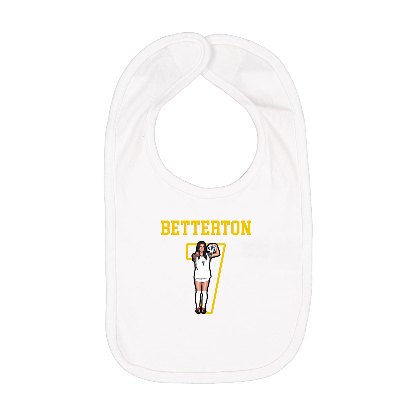 Infant Bib — Shirsey in White