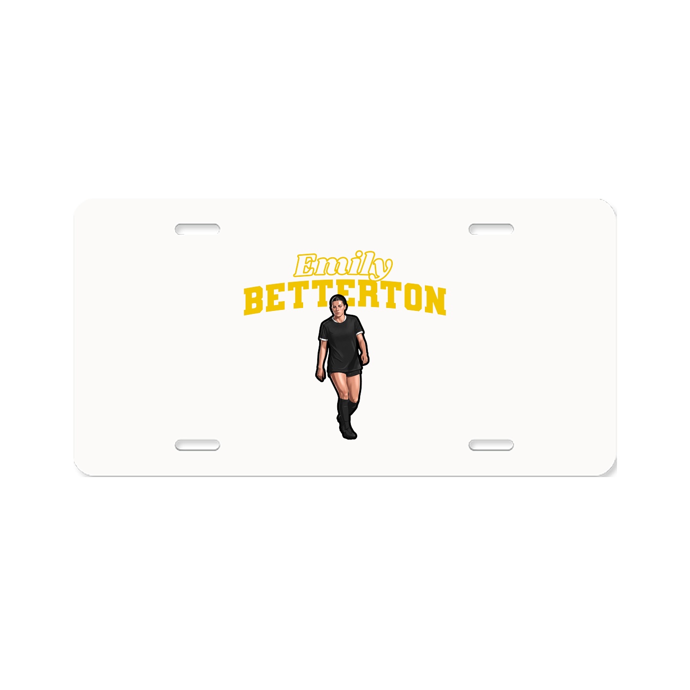 License Plate — Name Arch in Classic