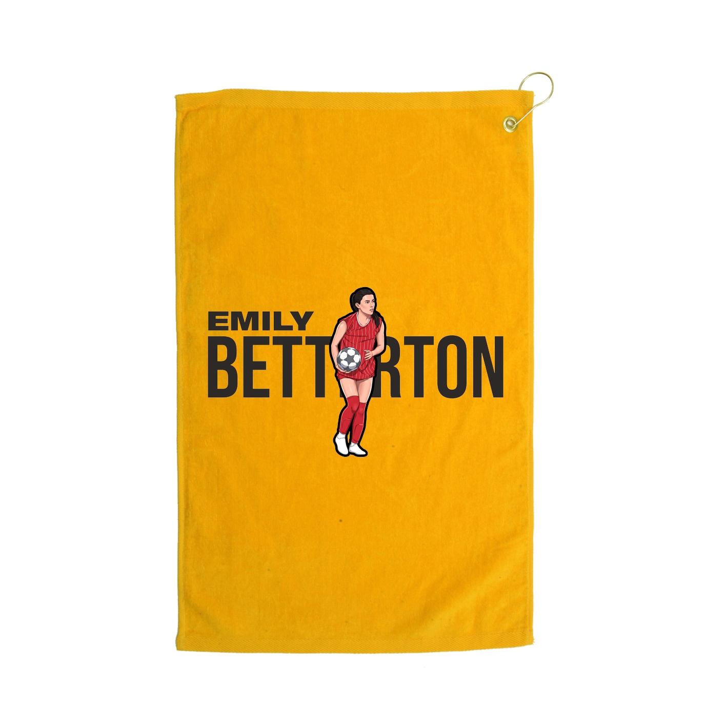Golf Towel — Player Name in Gold