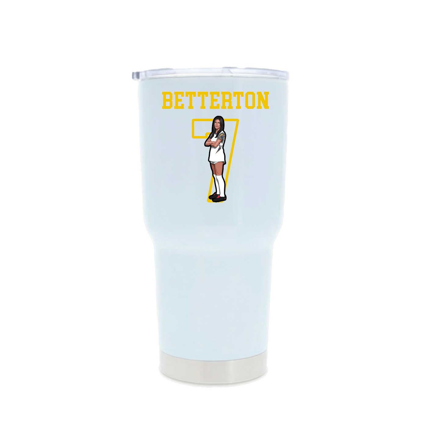 30oz Stainless Steel Tumbler — Shirsey in White