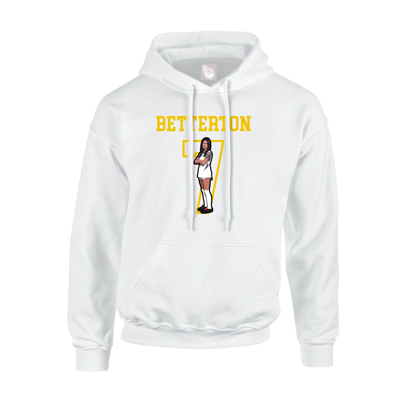 Hoodie — Shirsey in White