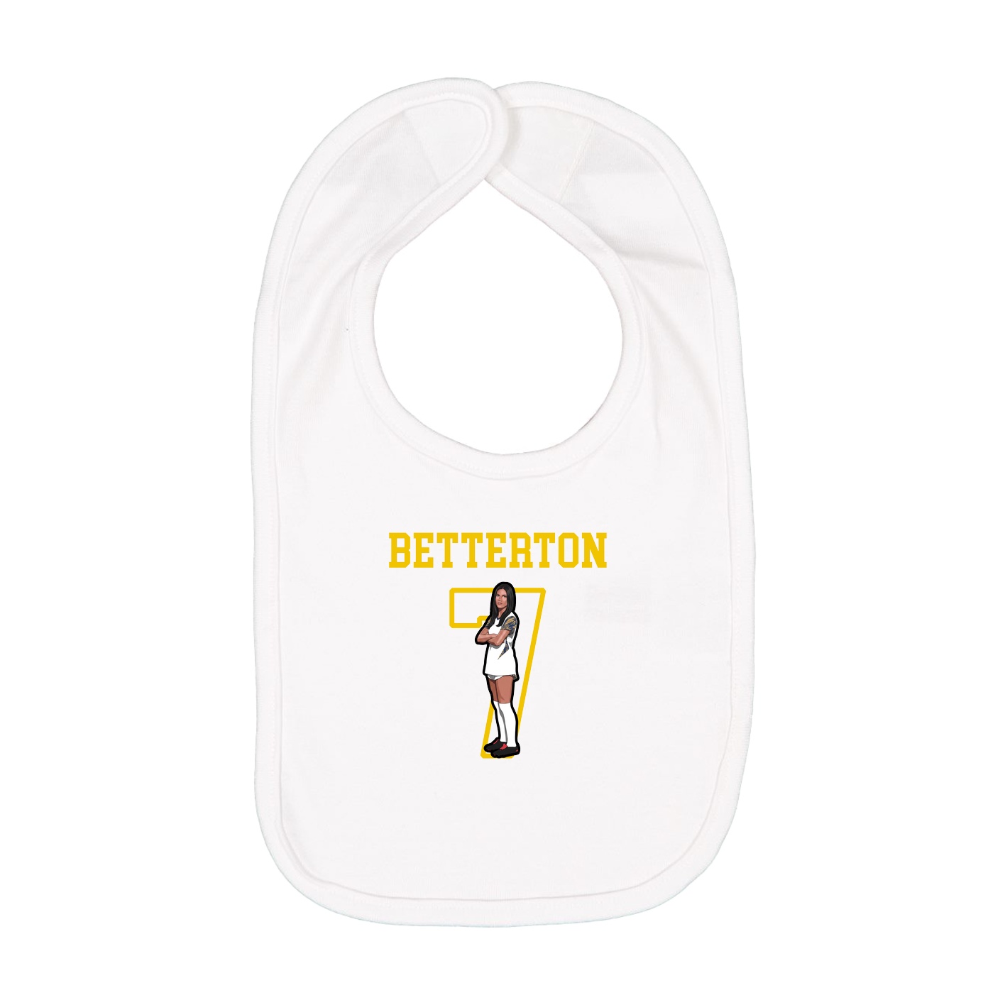 Infant Bib — Shirsey in White
