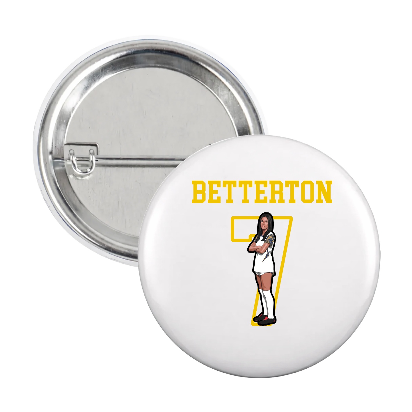 Game Day Button — Shirsey in White