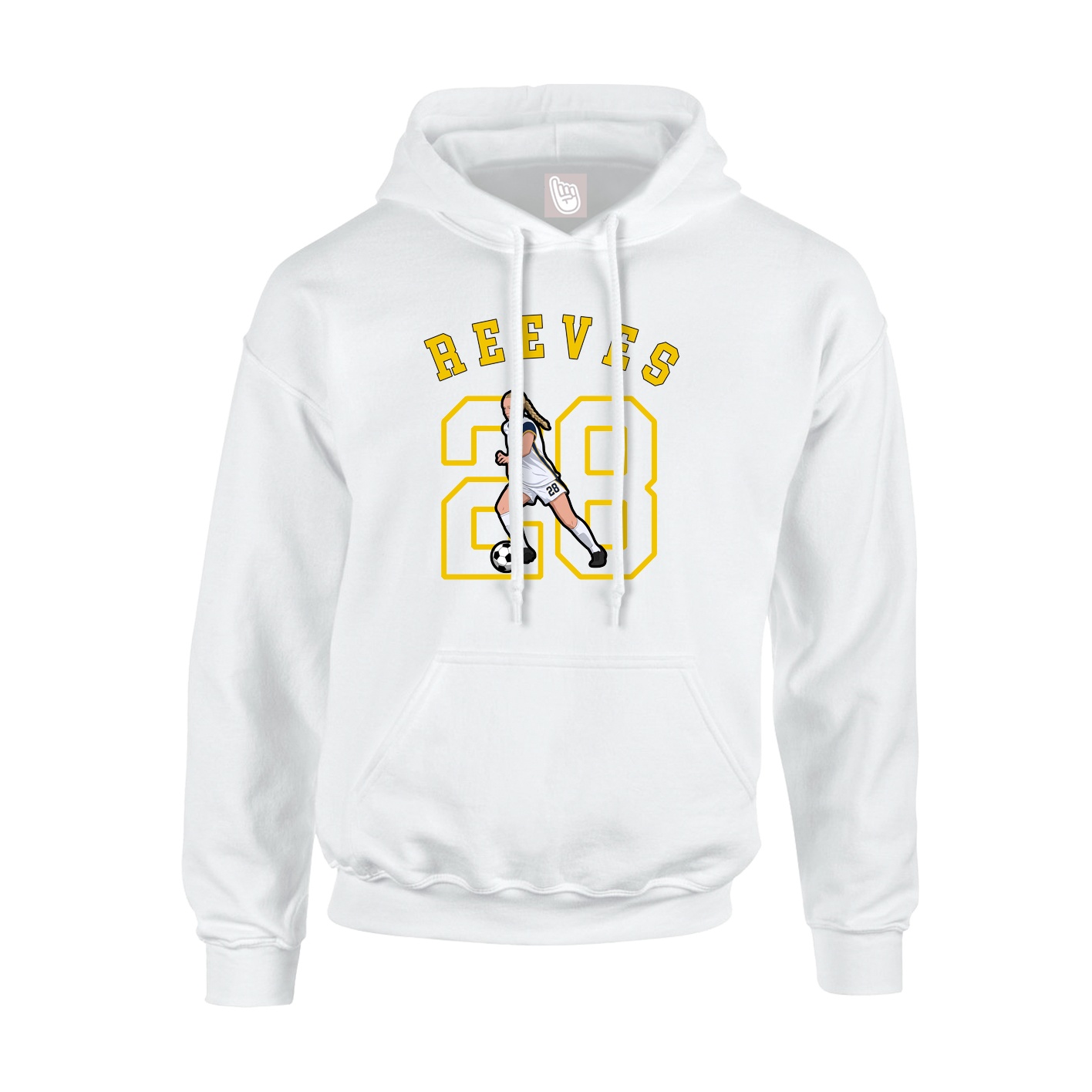 Youth Hoodie — Shirsey Arch in White