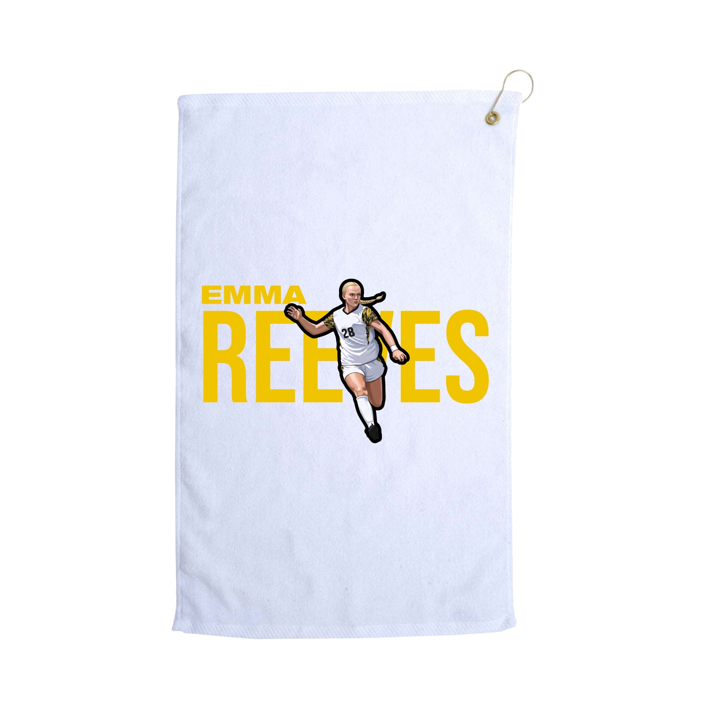 Golf Towel — Player Name in White