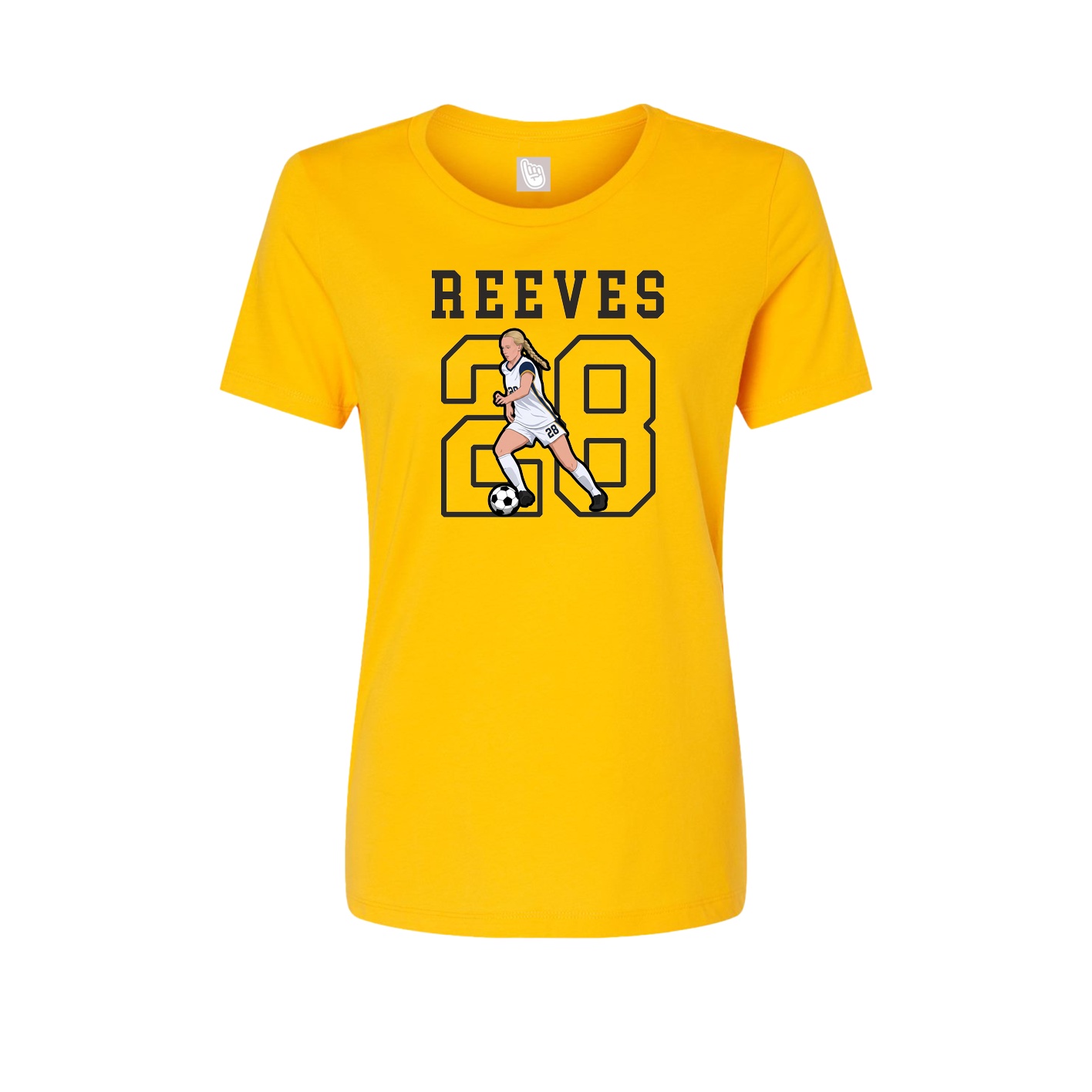 Fitted Women's Tee — Shirsey in Gold