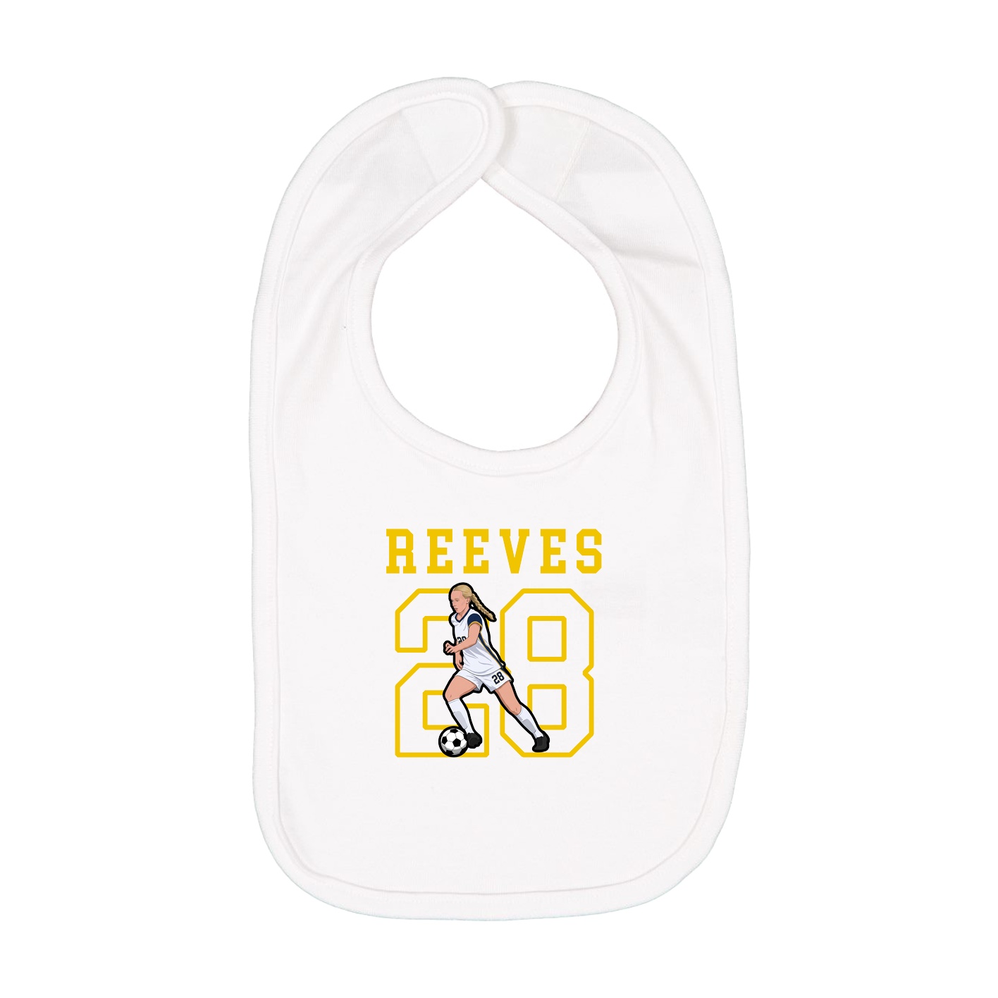 Infant Bib — Shirsey in White