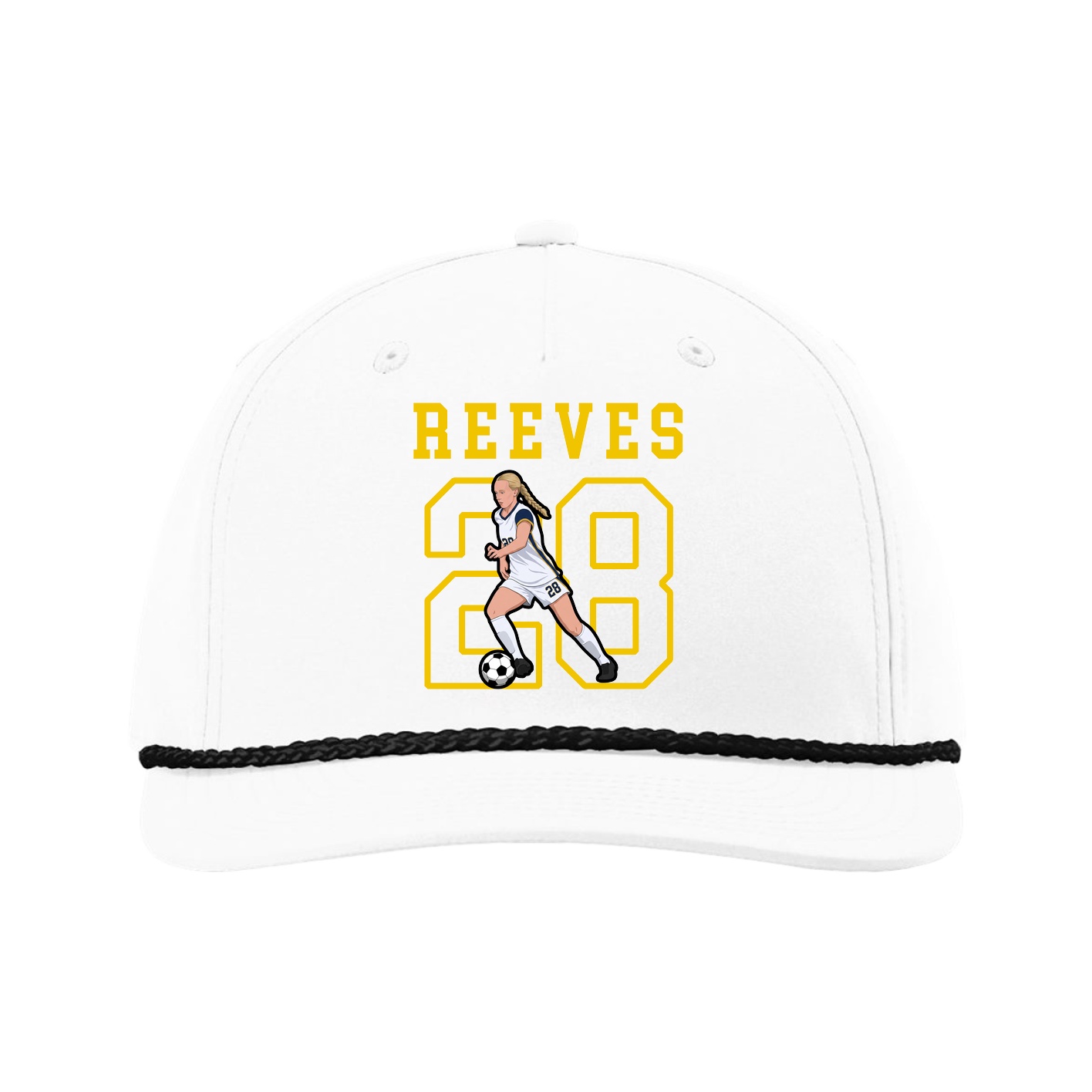 Five-Panel Classic Rope Cap — Shirsey in White