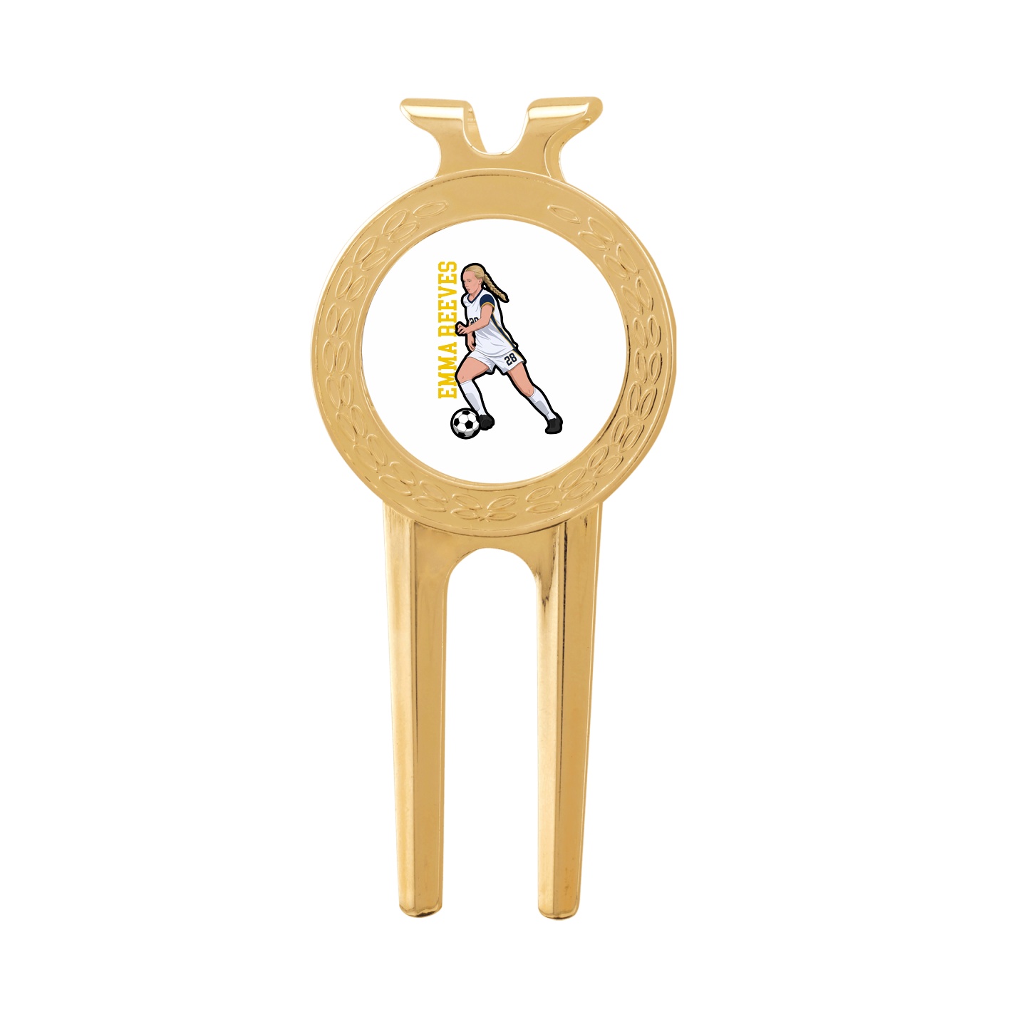 Divot Tool with Ball Marker — Name Vertical in Classic