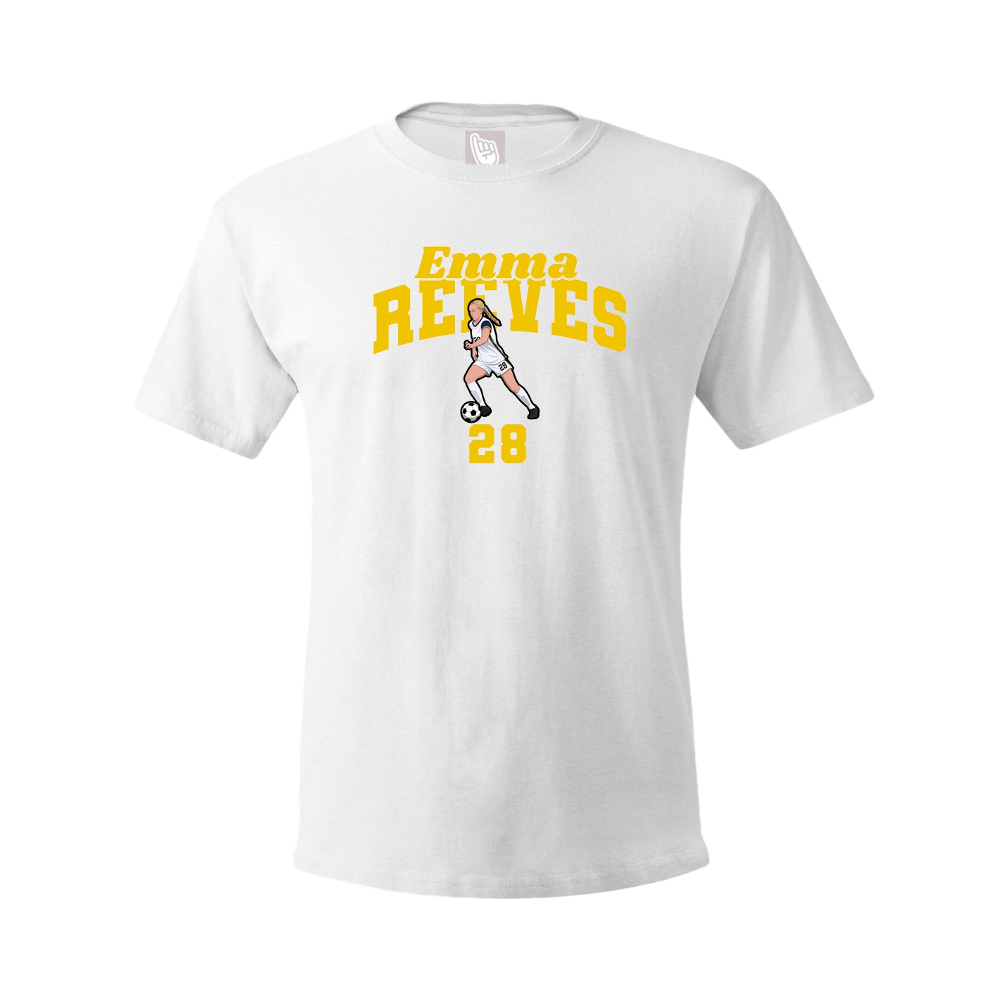 Youth Tee — Signature Arch in White
