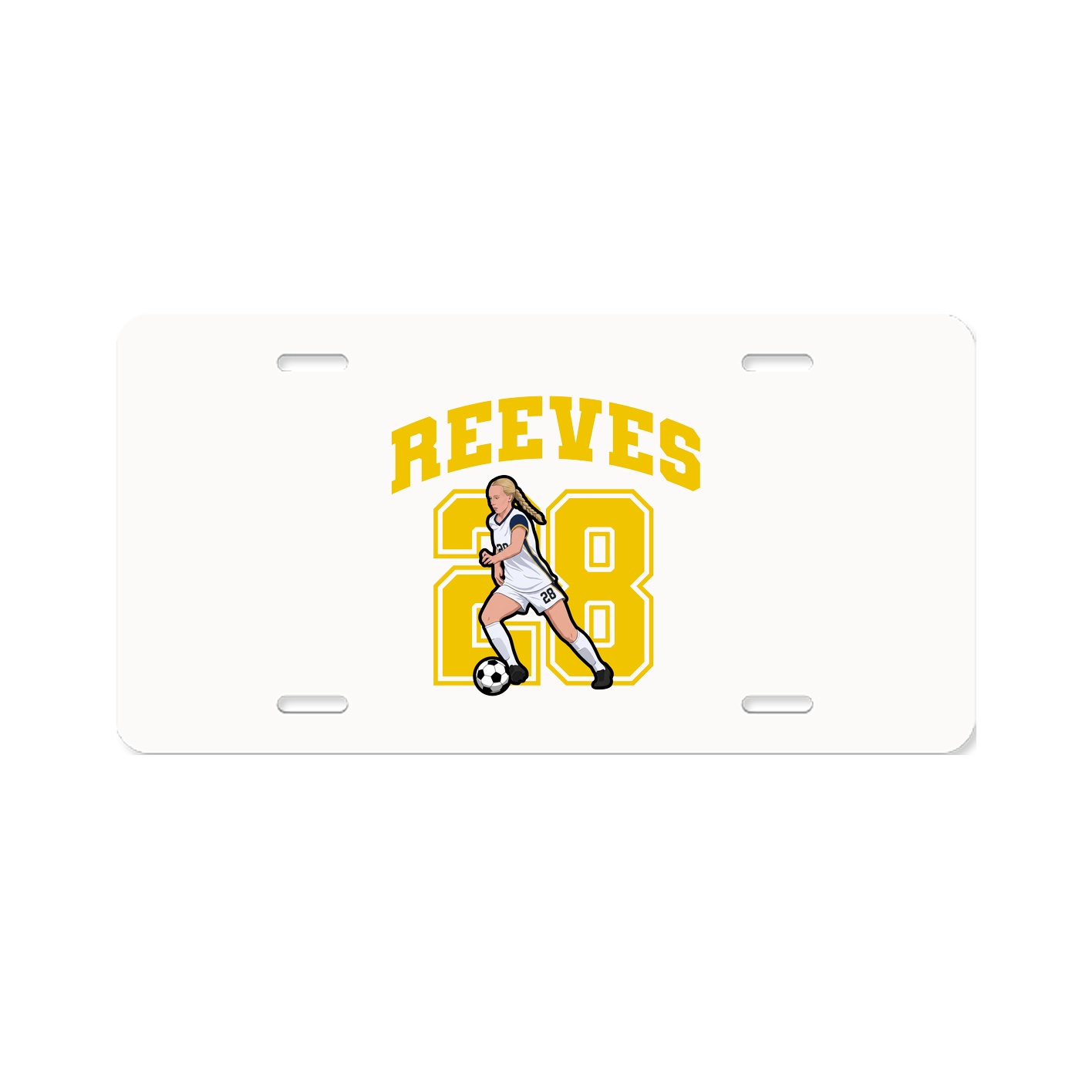License Plate — Number in Classic