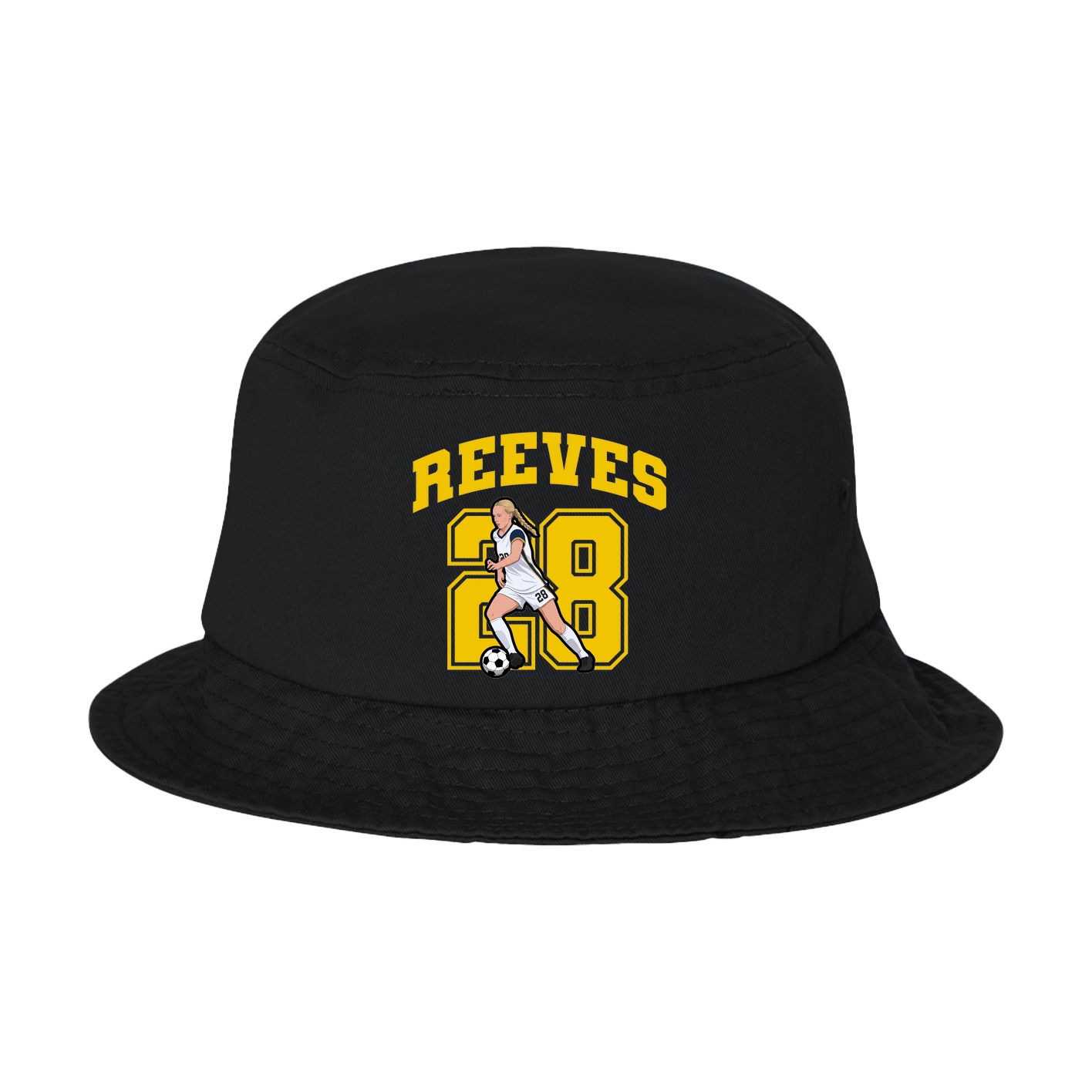 Bucket Cap — Number in Black