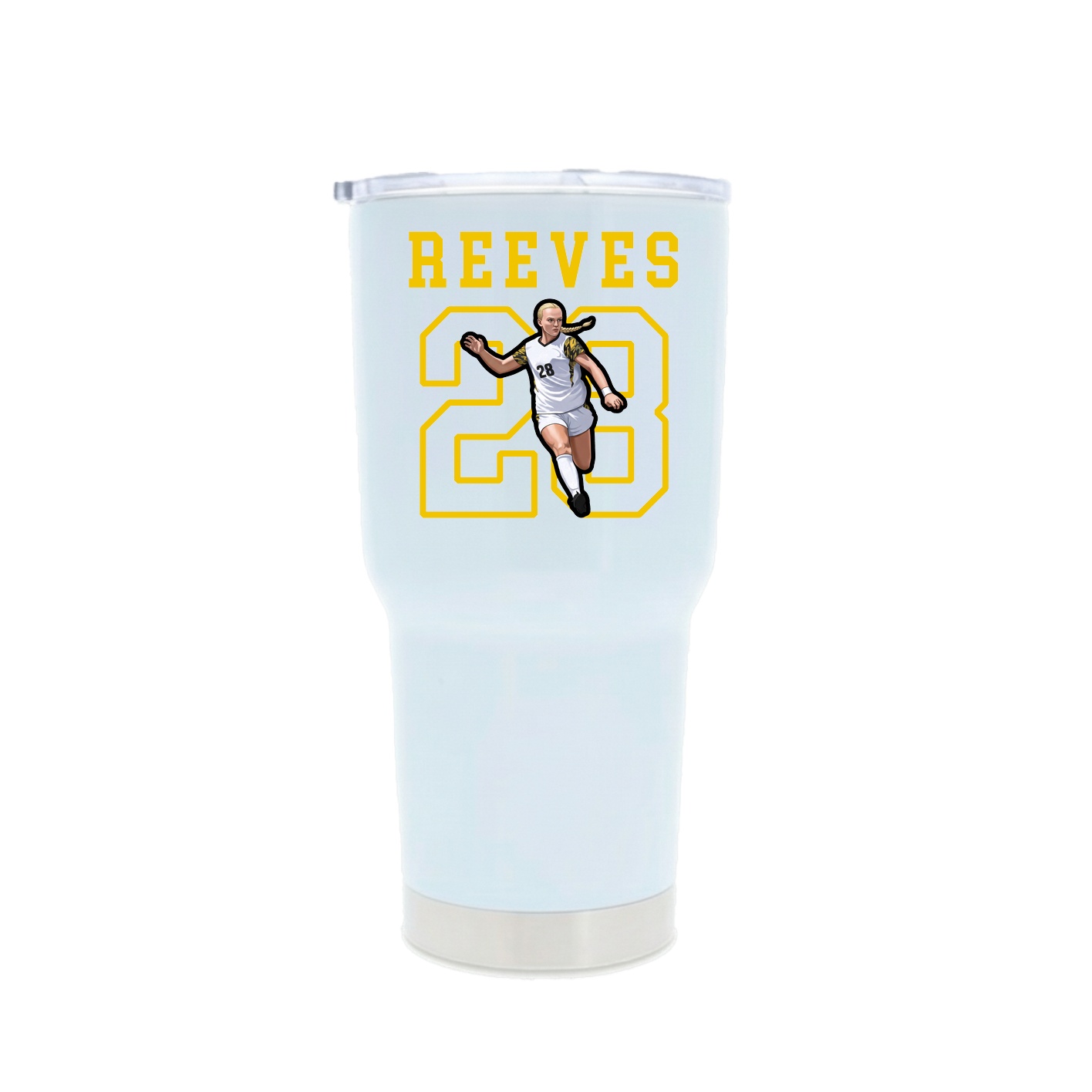 30oz Stainless Steel Tumbler — Shirsey in White