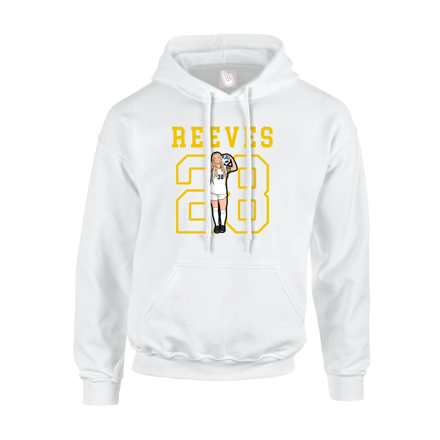 Hoodie — Shirsey in White