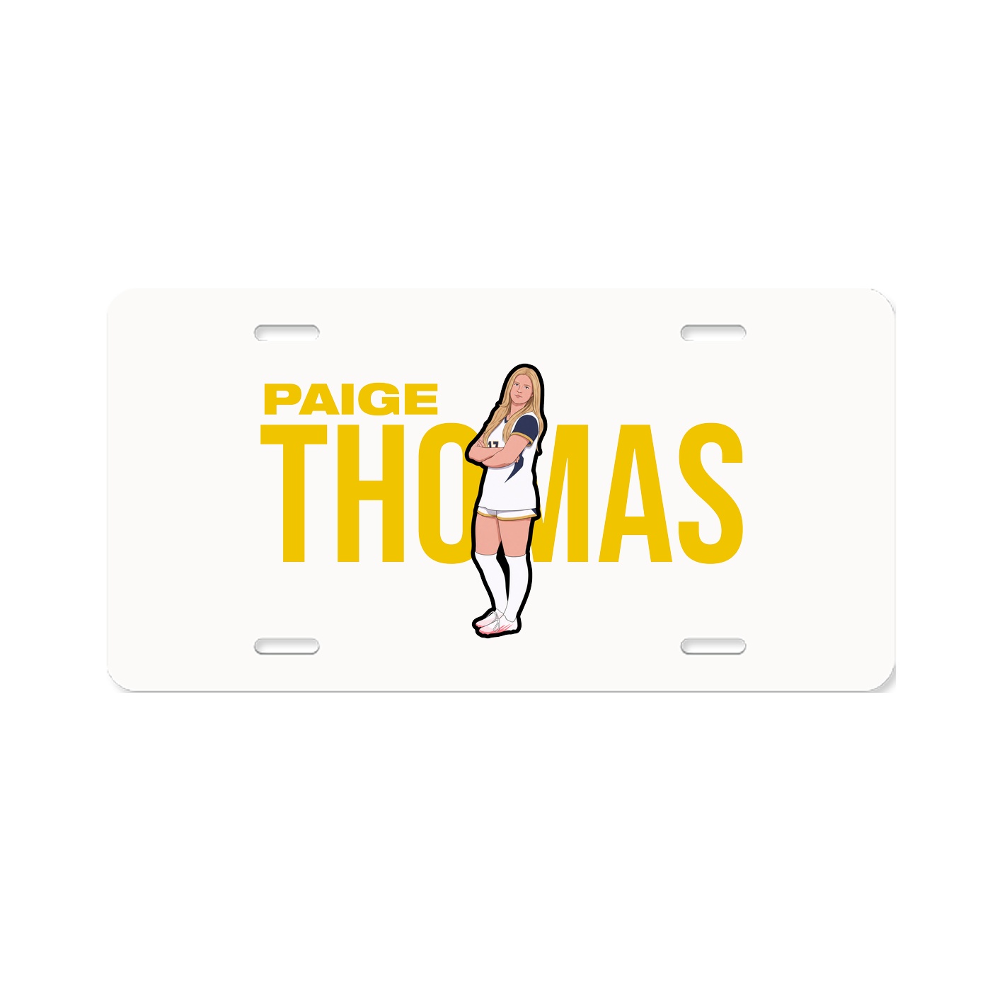License Plate — Player Name in Classic
