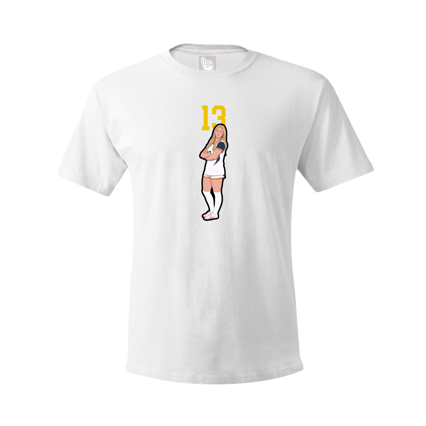 Tee — Number Top in White