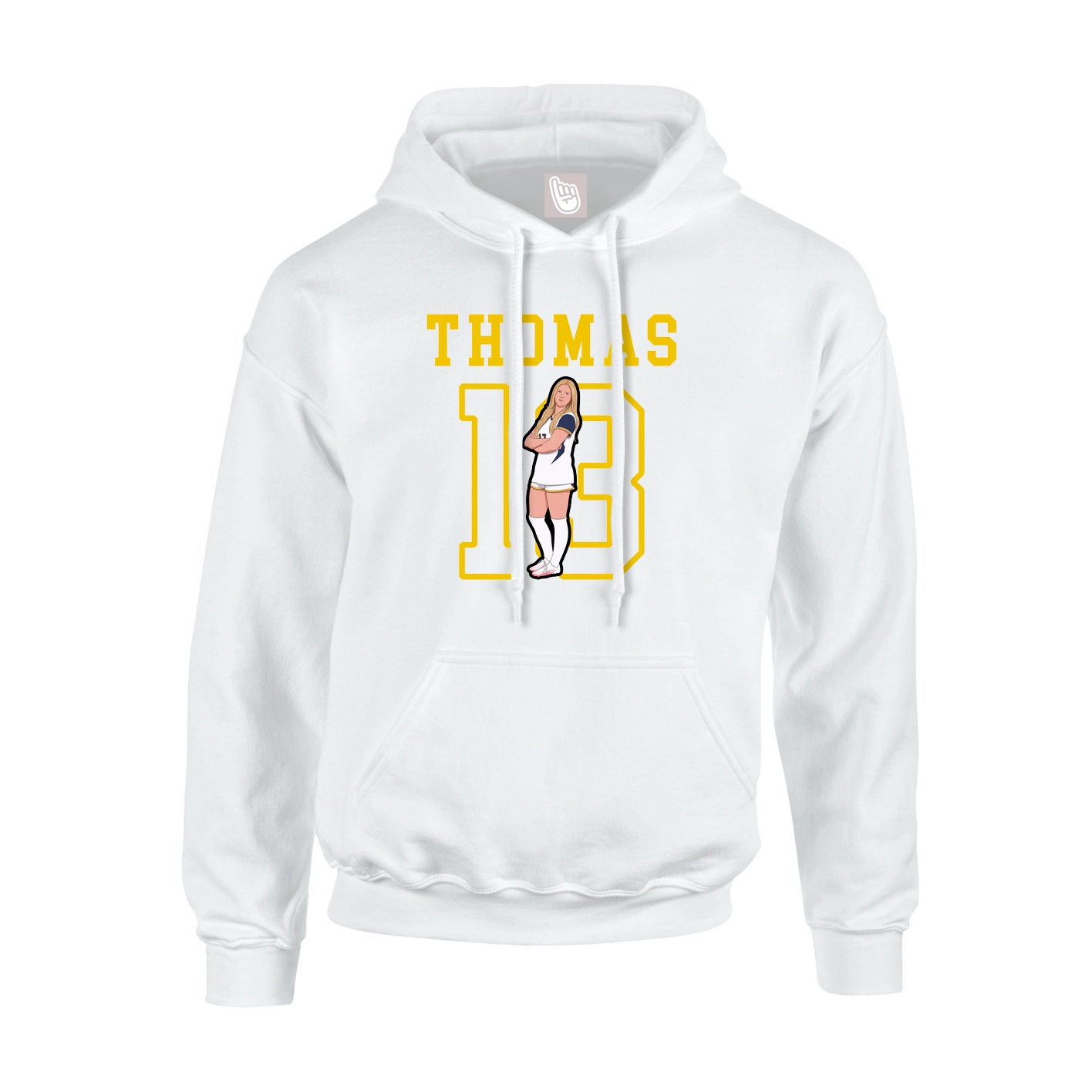 Youth Hoodie — Shirsey in White