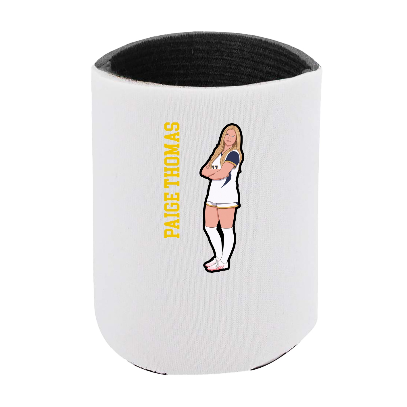 Can Holder — Name Vertical in White