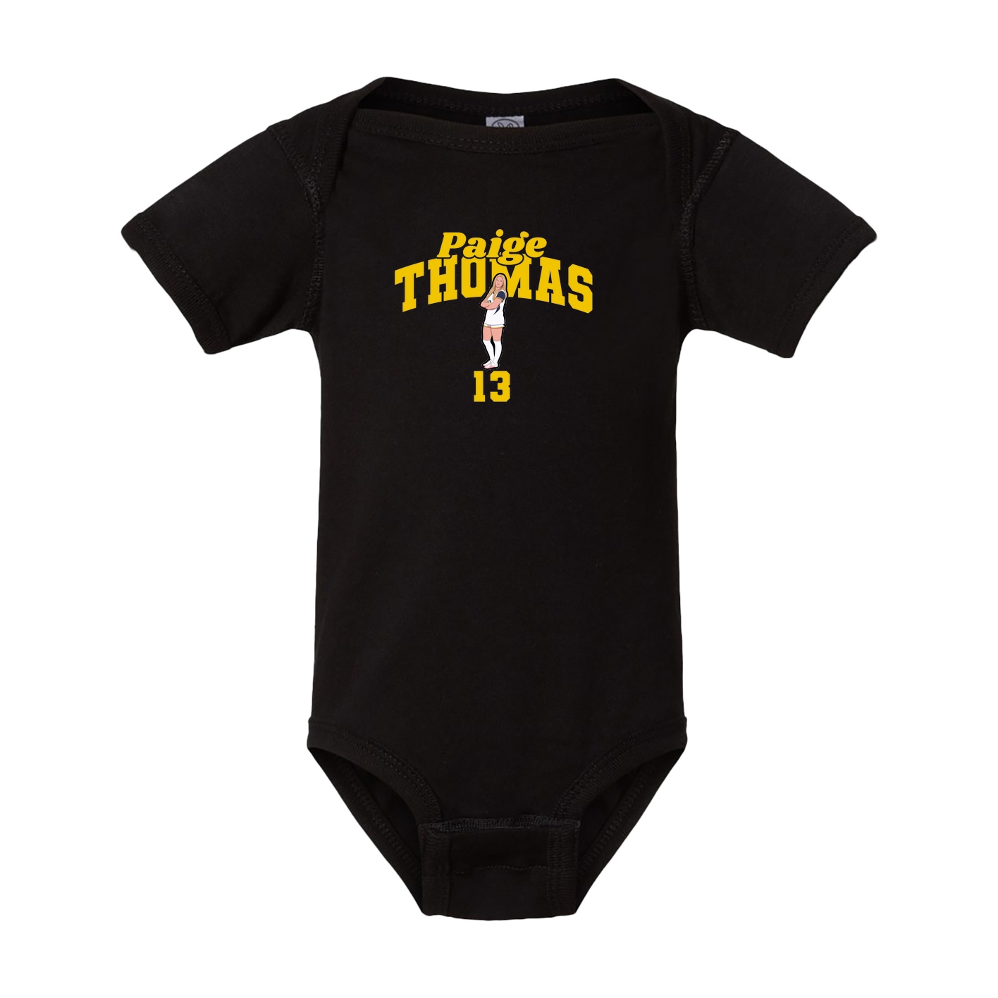 Baby Onesie — Signature Arch in Black