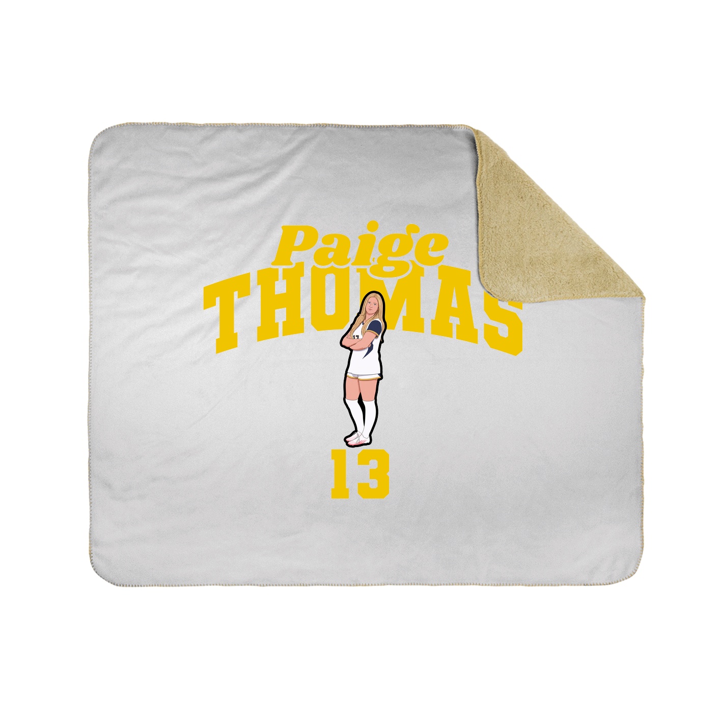Throw Blanket — Signature Arch in White