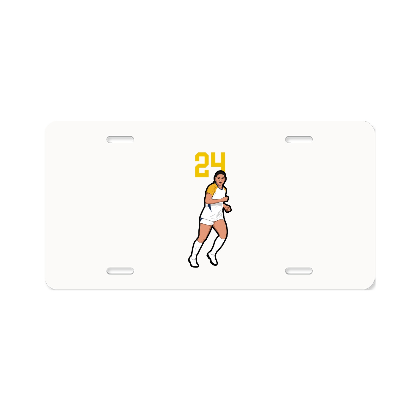 License Plate — Number Top in Classic
