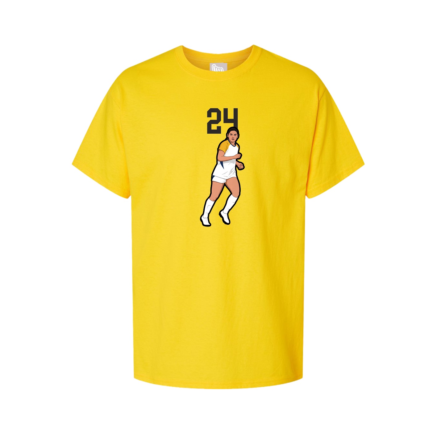 Youth Tee — Number Top in Gold