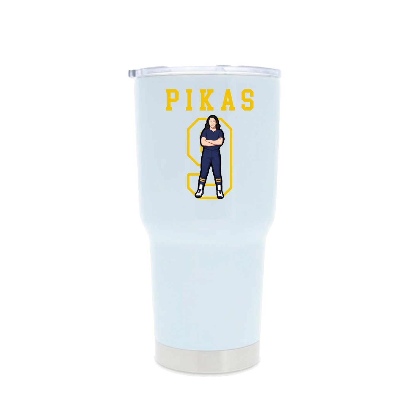 30oz Stainless Steel Tumbler — Shirsey in White