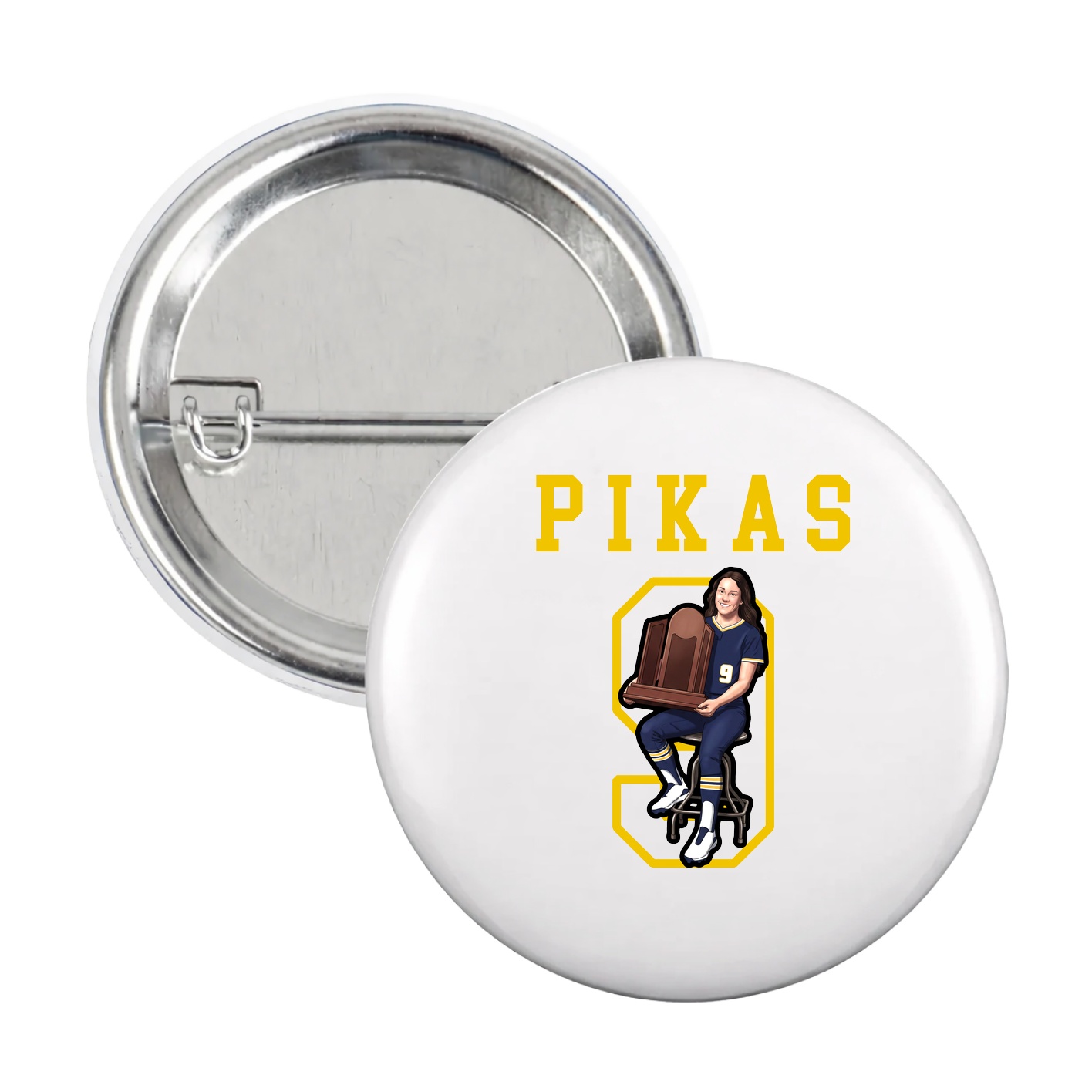 Game Day Button — Shirsey in White