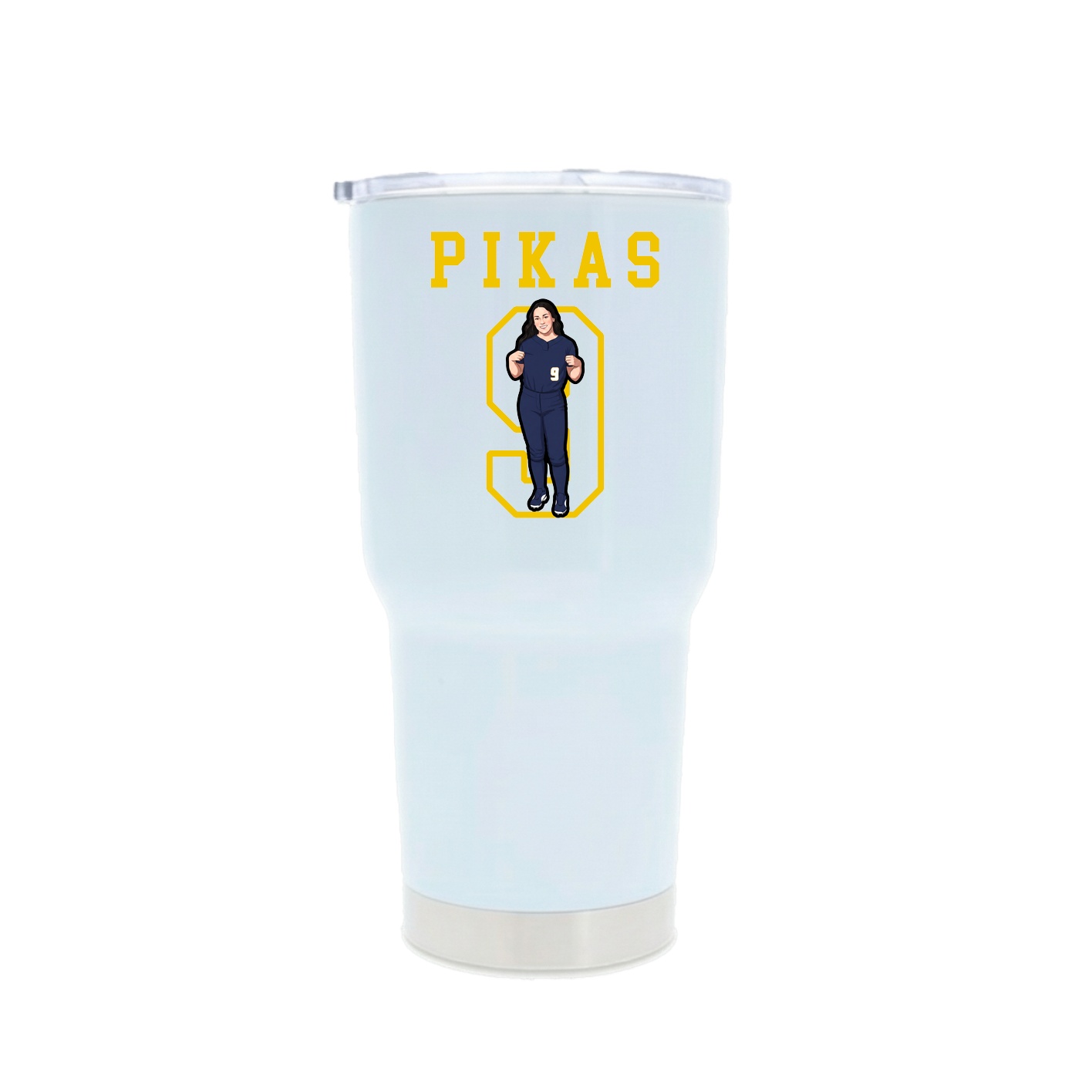 30oz Stainless Steel Tumbler — Shirsey in White