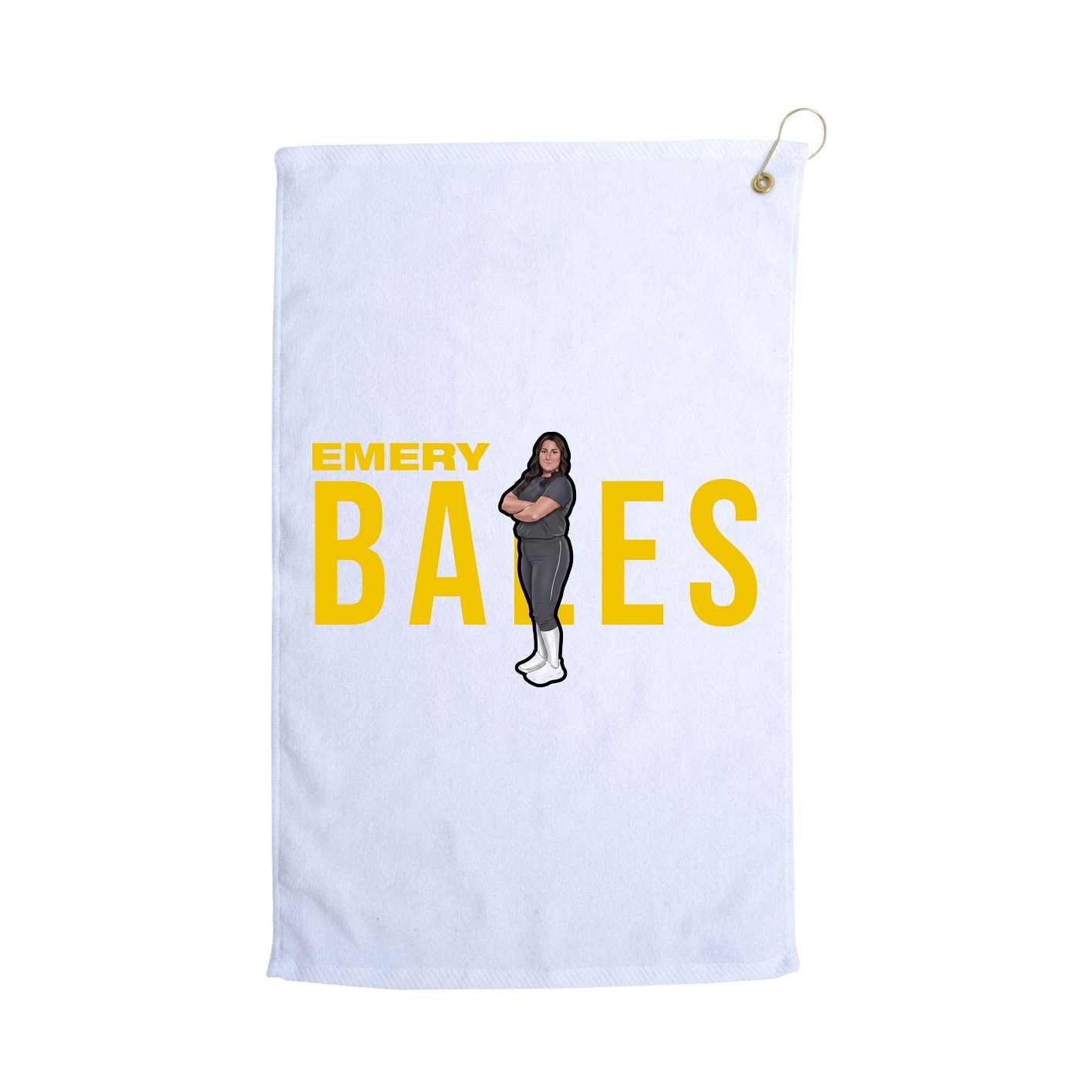 Golf Towel — Player Name in White