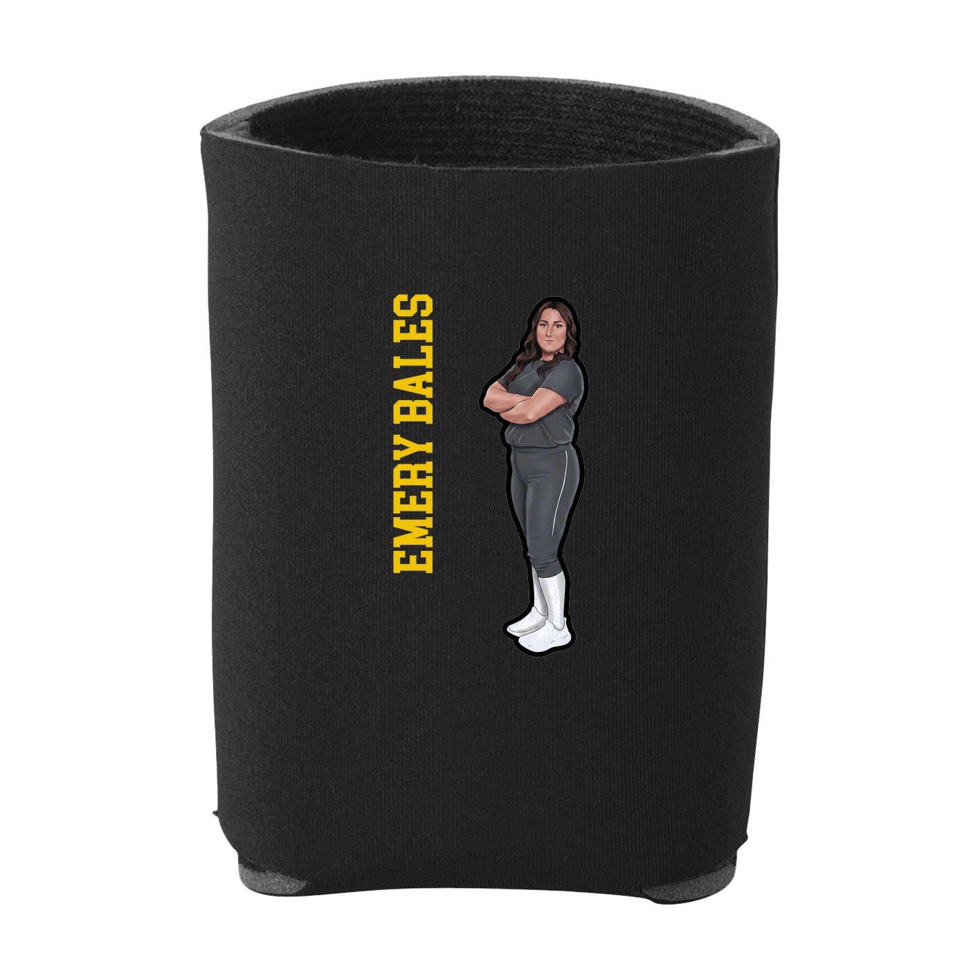 Can Holder — Name Vertical in Black
