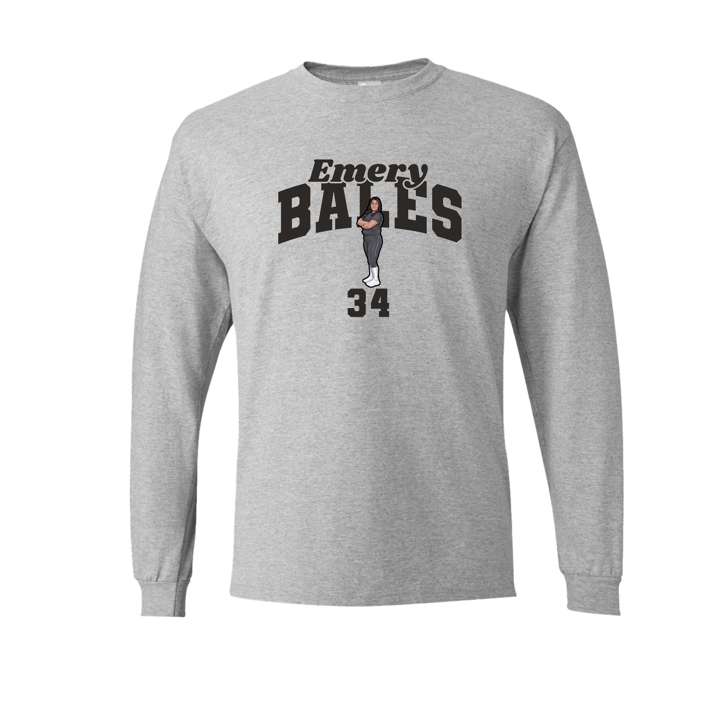 Long Sleeve Tee — Signature Arch in Grey