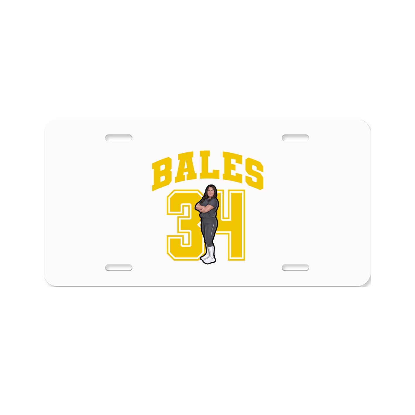 License Plate — Number in Classic