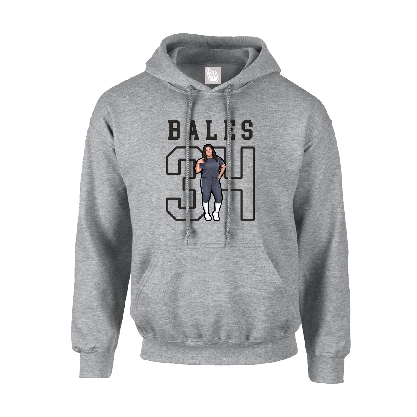 Hoodie — Shirsey in Grey