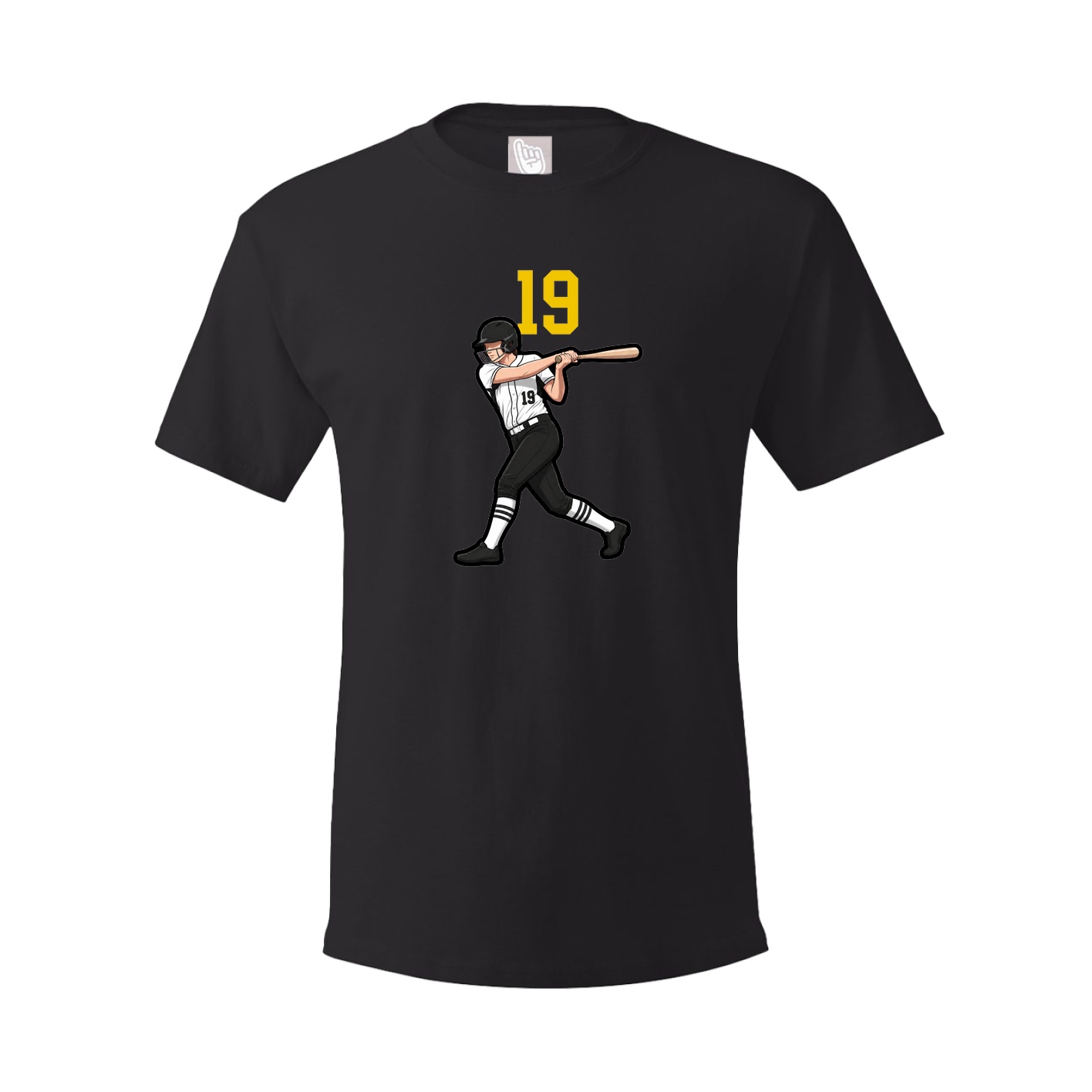 Youth Tee — Number Top in Black