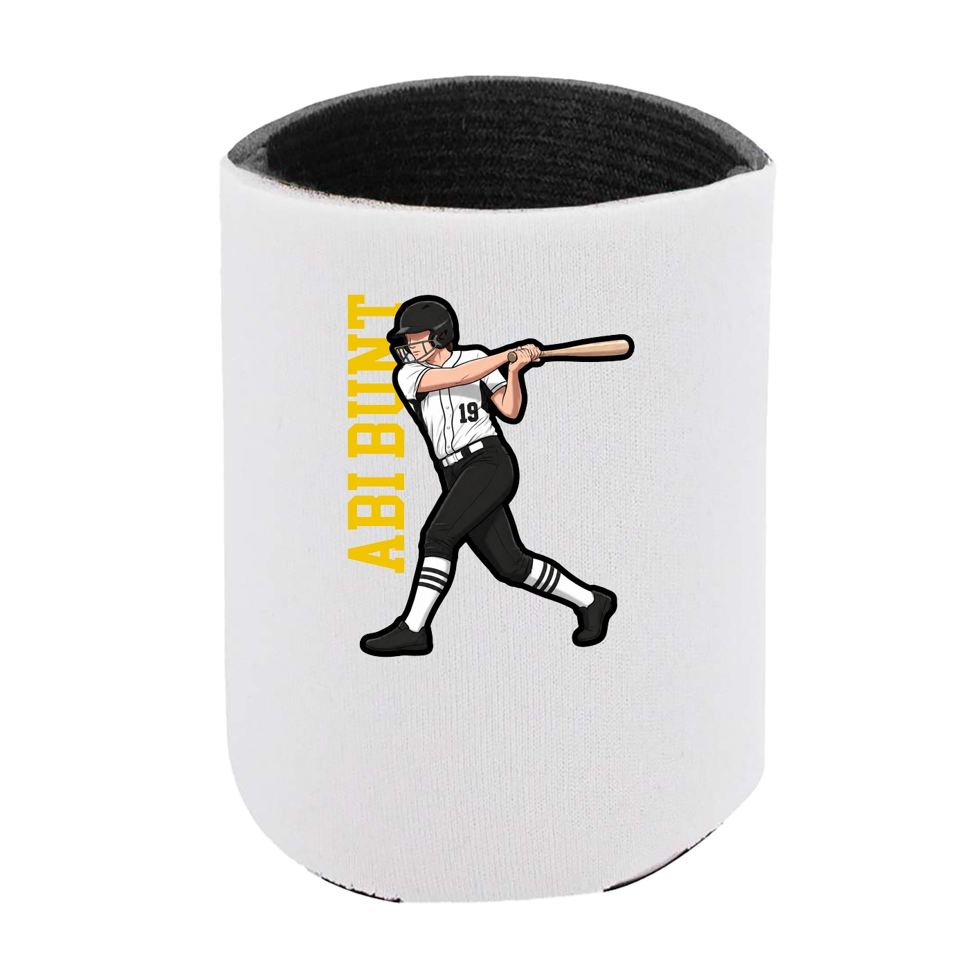 Can Holder — Name Vertical in White