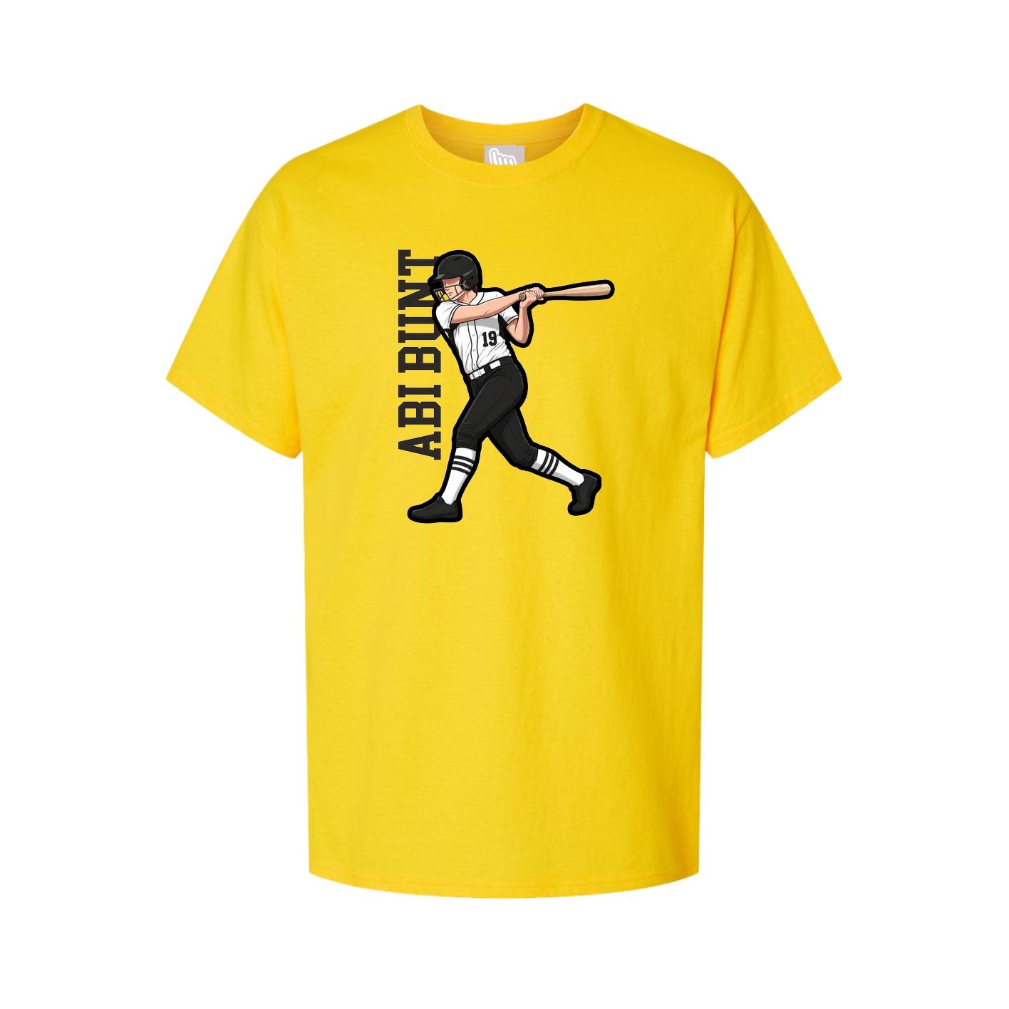 Tee — Name Vertical in Gold