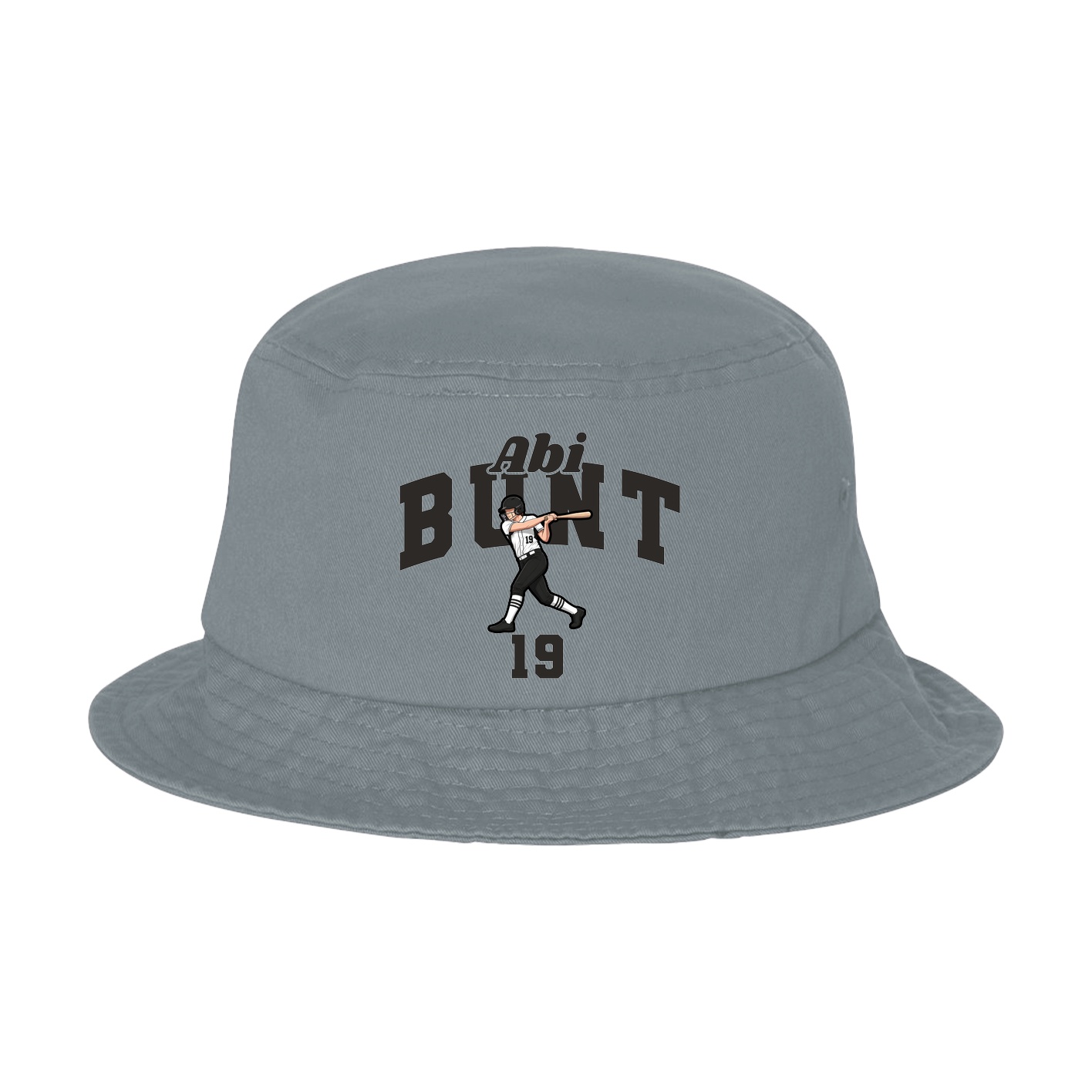 Bucket Cap — Signature Arch in Grey