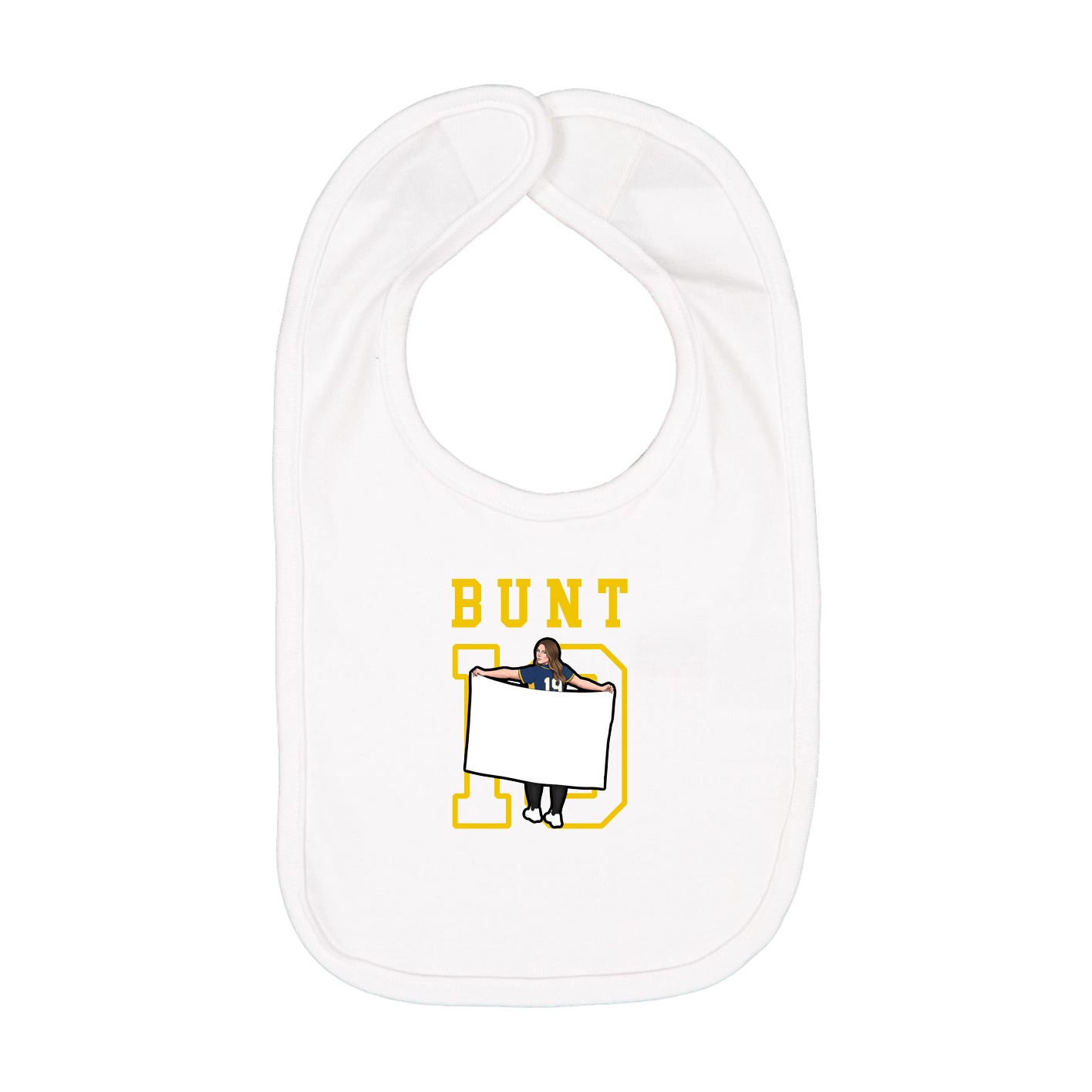 Infant Bib — Shirsey in White