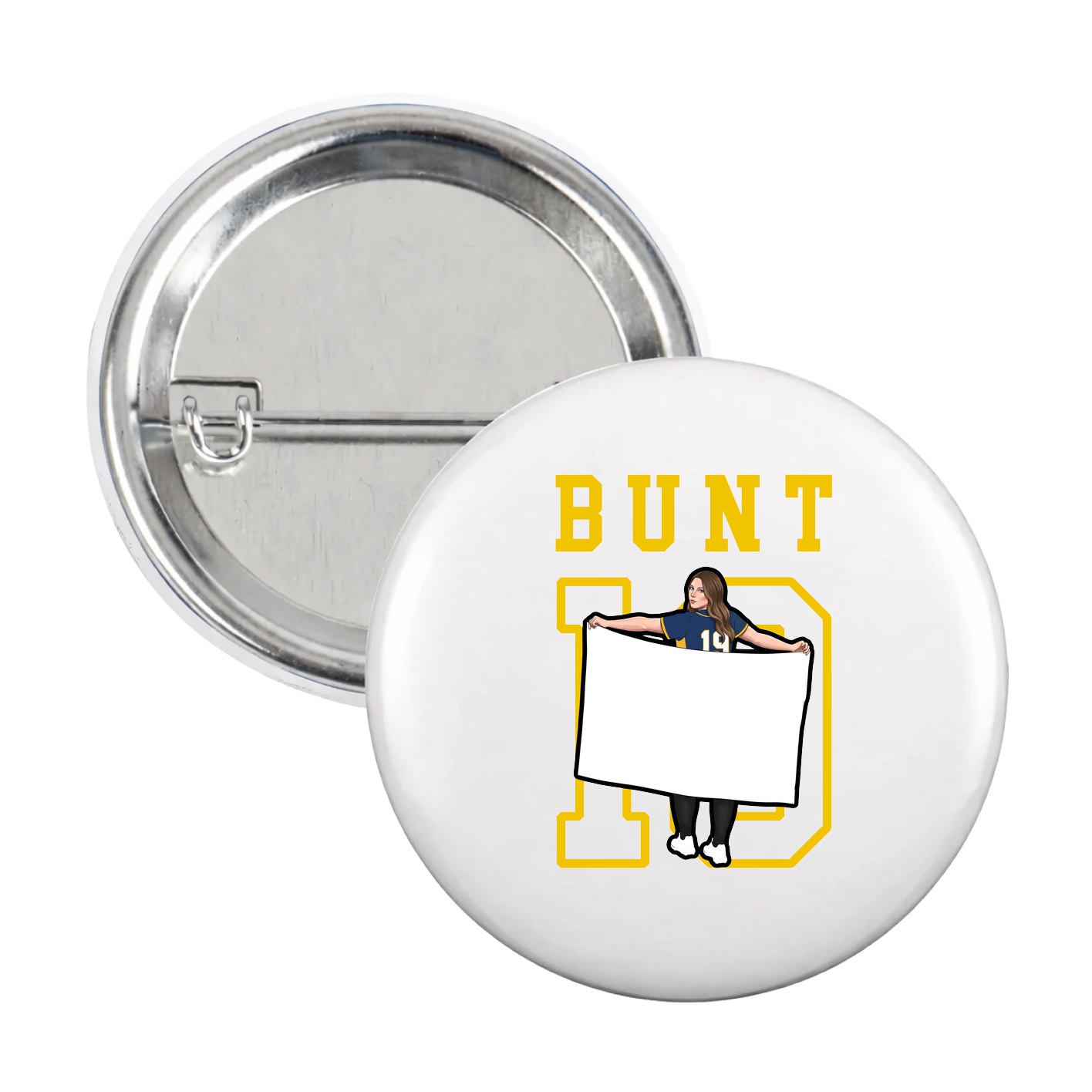 Game Day Button — Shirsey in White