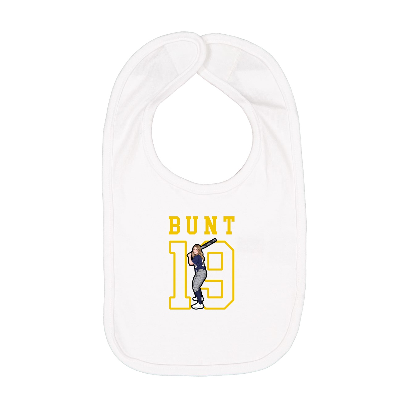 Infant Bib — Shirsey in White
